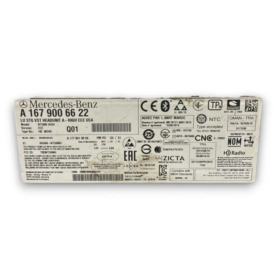 Dettaglio Autoradio Mercedes-Benz Classe GLE Coupé C167 dal 2020 OEM A1679006622 - foto 3