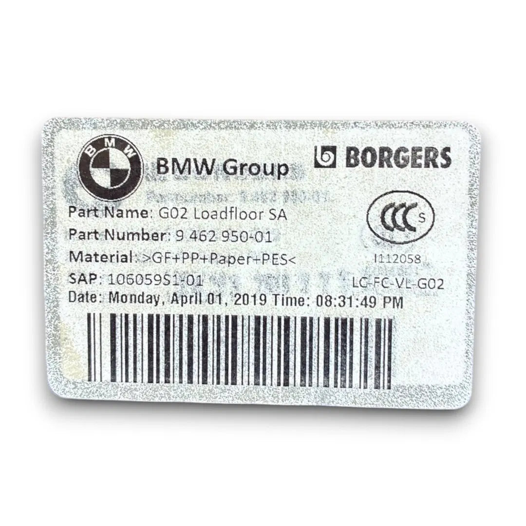 Dettaglio Pianale bagagliaio BMW X4 G02 dal 2018 OEM 9462950 - foto 3