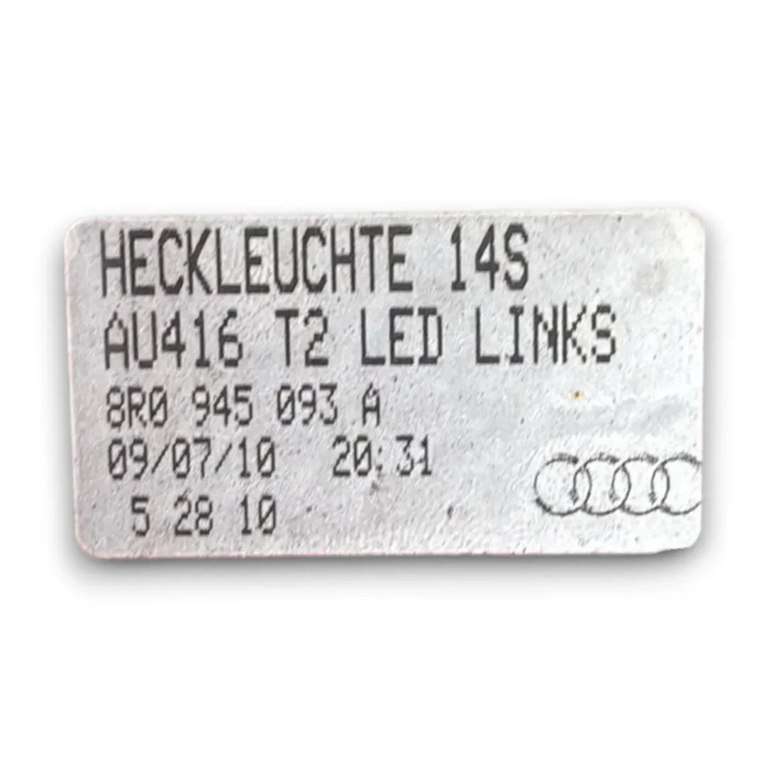 Dettaglio Fanale posteriore sinistro Audi Q5 8R 2008–2017 OEM 8R0945093A - foto 3