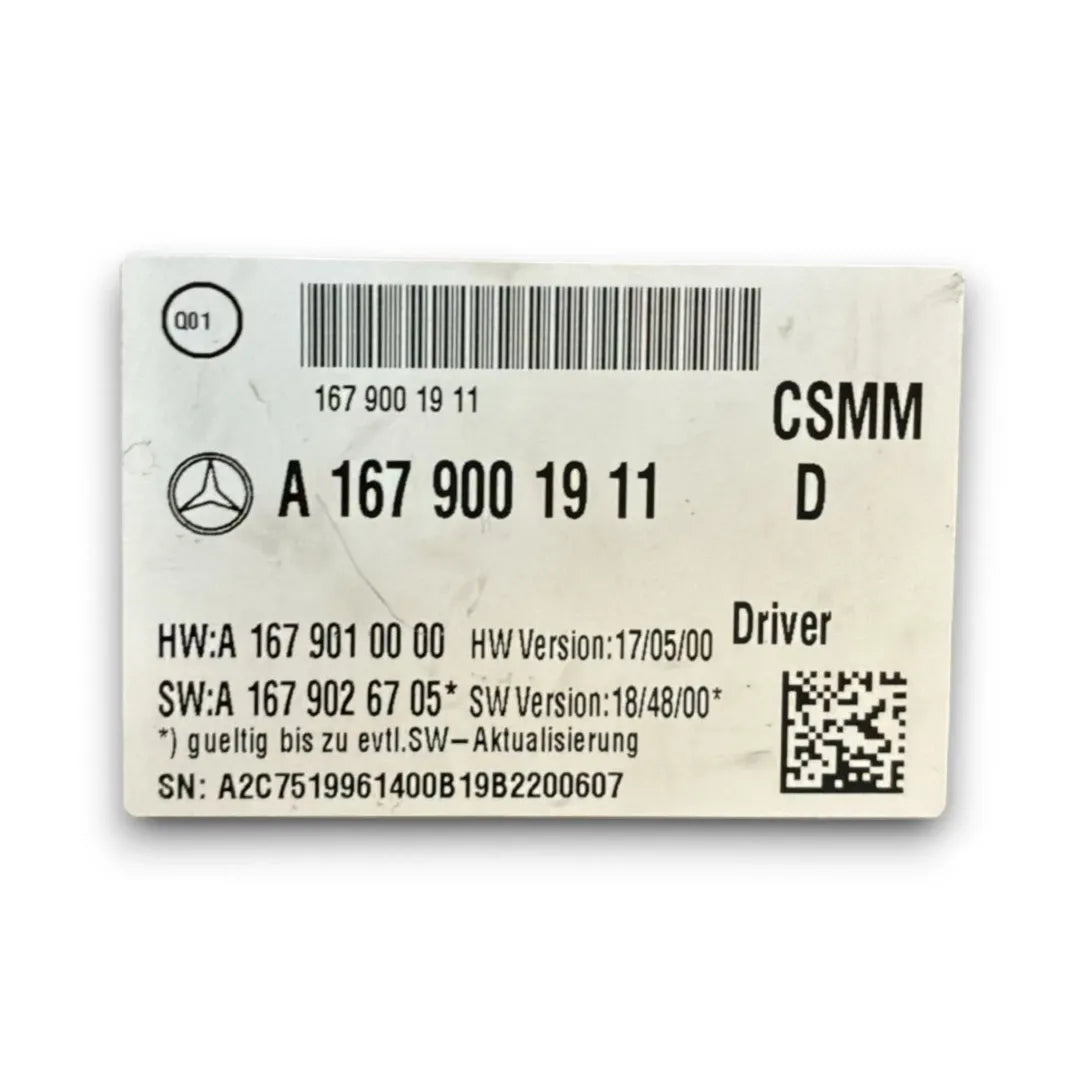 Dettaglio Centralina sedile anteriore Mercedes-Benz Classe GLE Coupé C167 dal 2020 cod. A1679001911D - foto 3