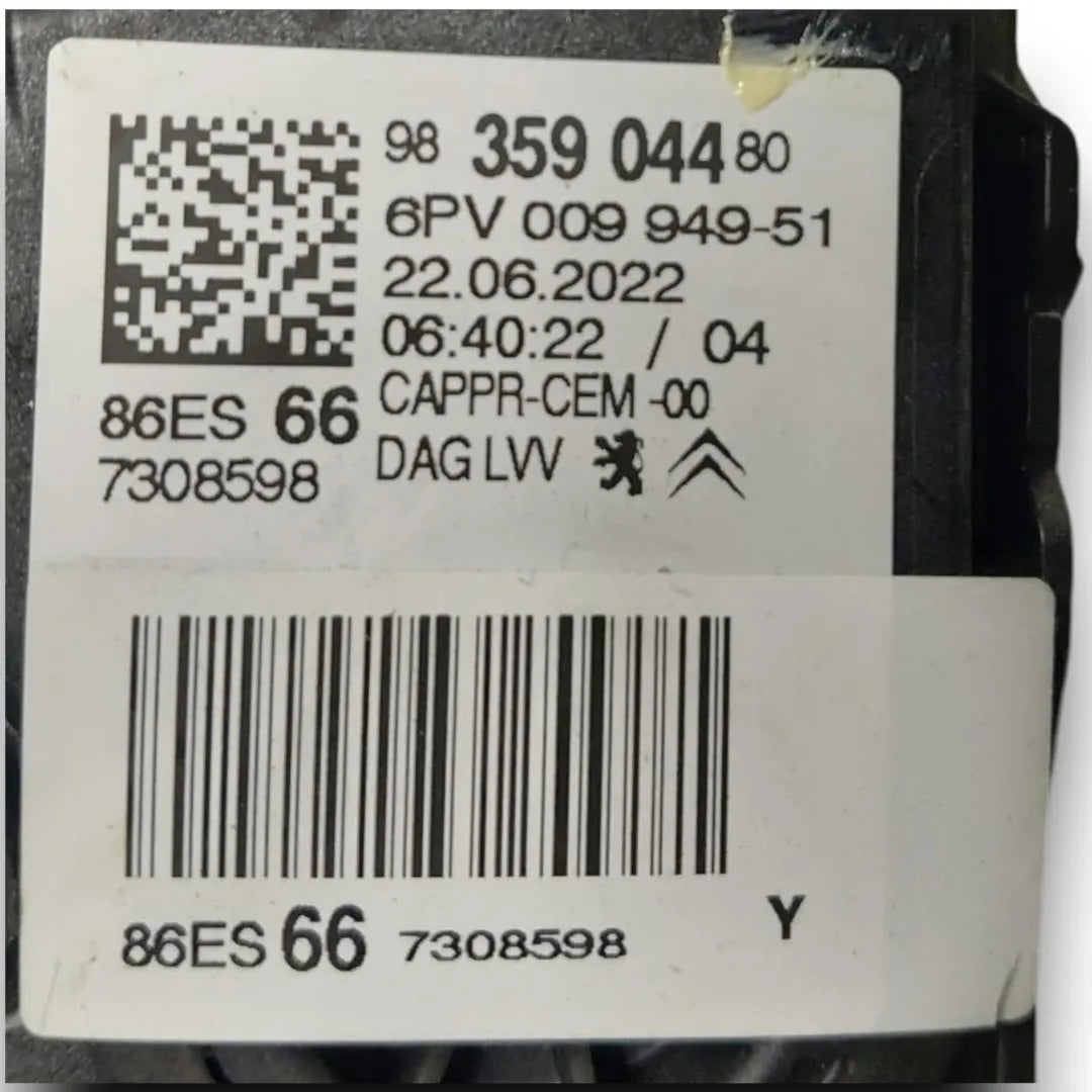 Dettaglio Pedaliera completa Citroën C3 3ª Serie OEM 9807334080 - foto 3