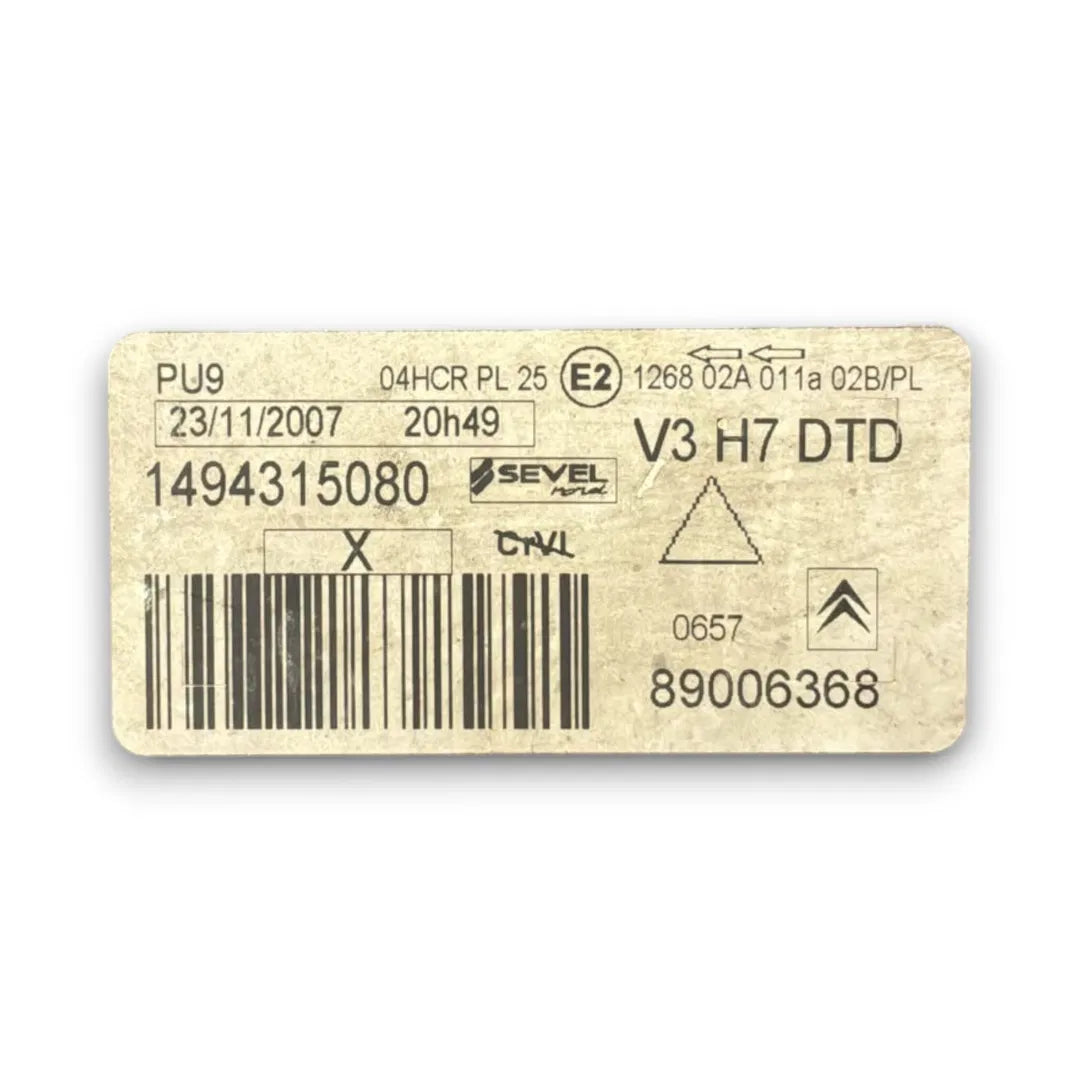 Dettaglio Faro anteriore destro Citroën C8 dal 2002 cod. 89006368 - foto 3