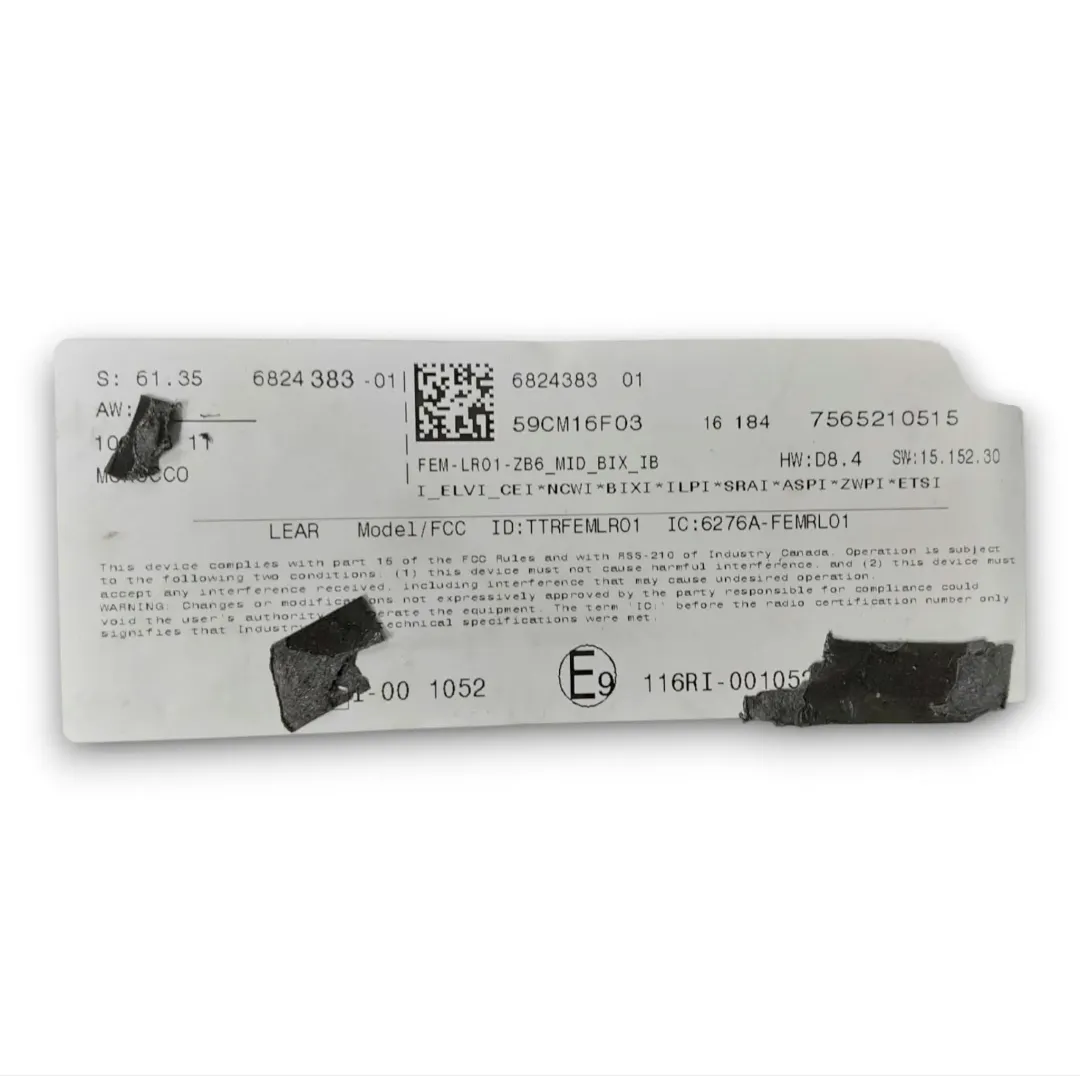 Dettaglio Centralina comfort BMW Serie 1 5P F20 dal 2015 cod. 6824383 - foto 3