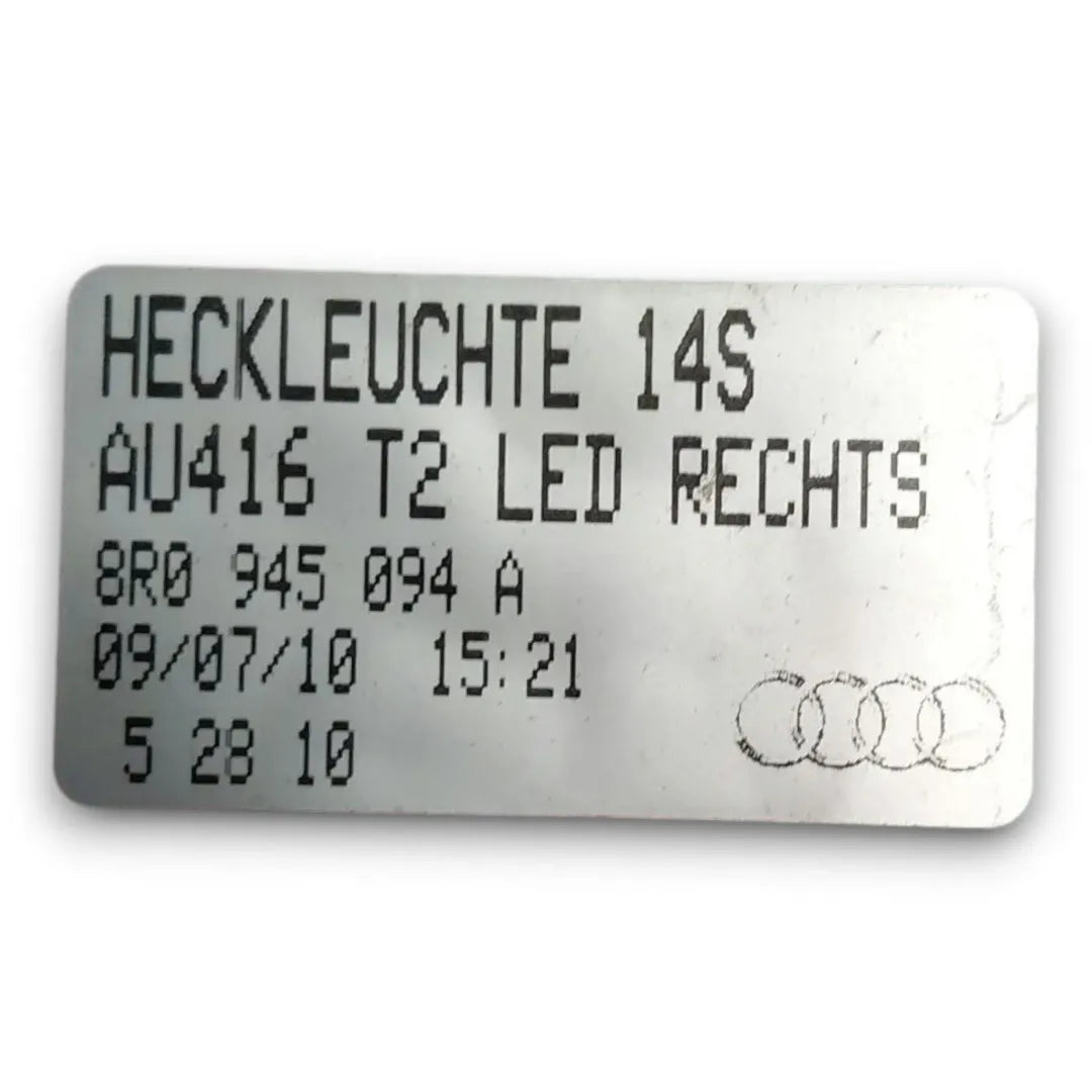 Dettaglio Fanale posteriore destro Audi Q5 8R 2008–2017 OEM 8R0945094A - foto 3