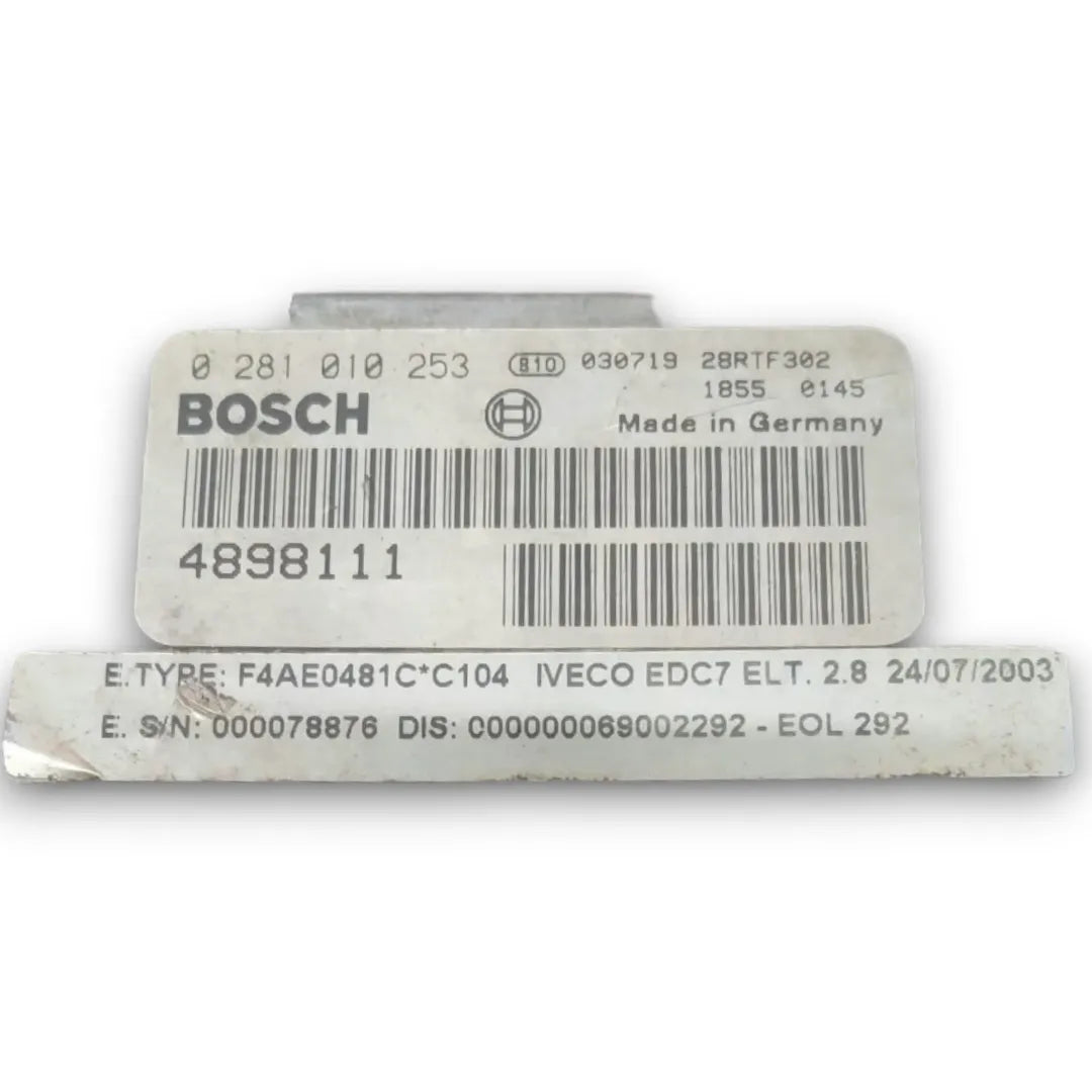 Dettaglio Centralina motore ECU Iveco Eurocargo Tector cod. 0281010253 - foto 3