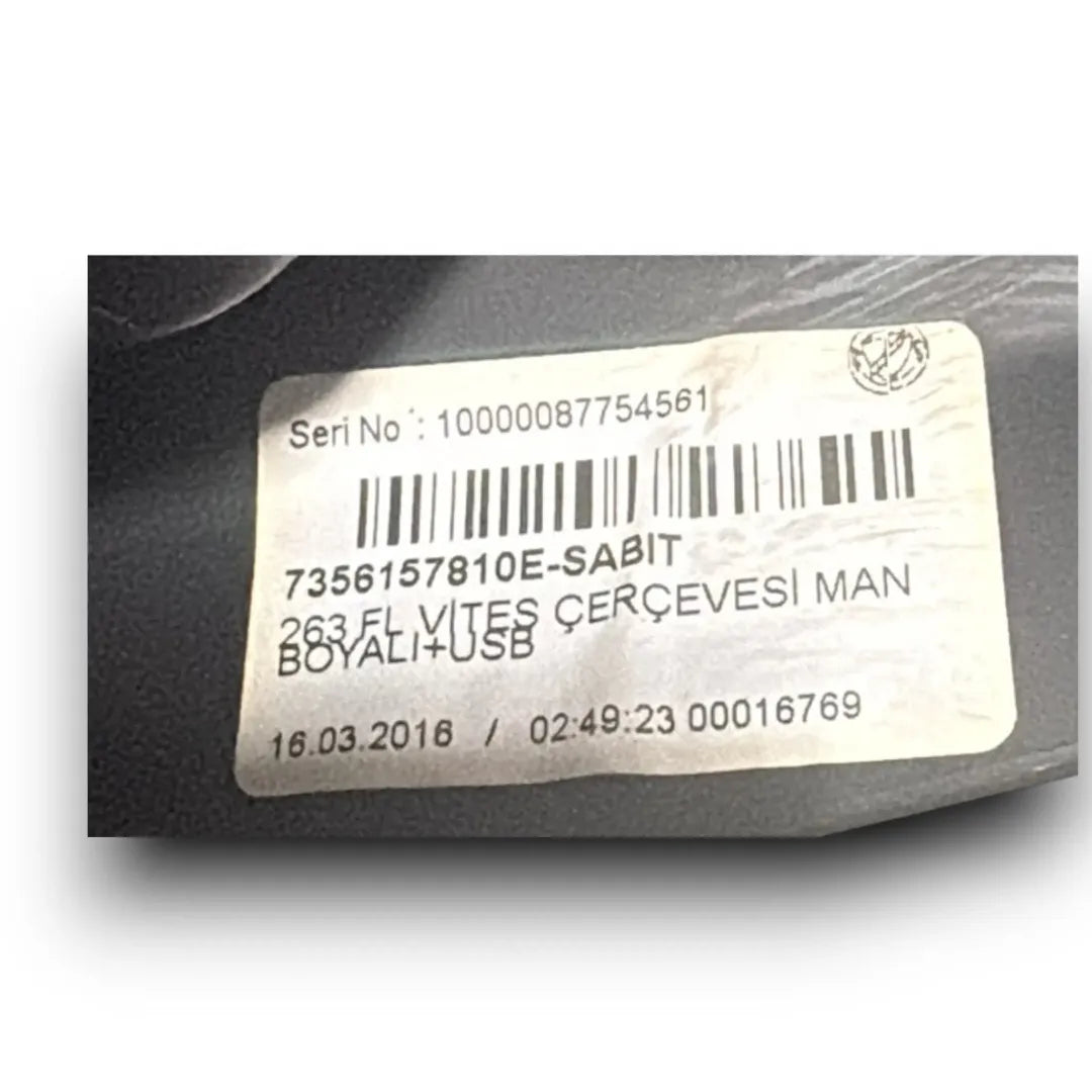 Dettaglio Mascherina autoradio Fiat Doblò 4V cod. 7356157810E - foto 3