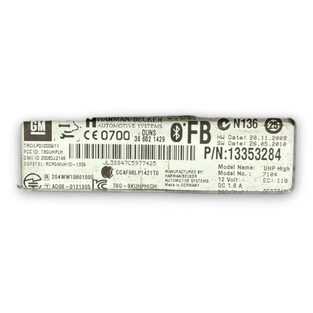 Dettaglio Modulo Bluetooth Opel Astra J 2009–2018 cod. 13353284 - foto 3