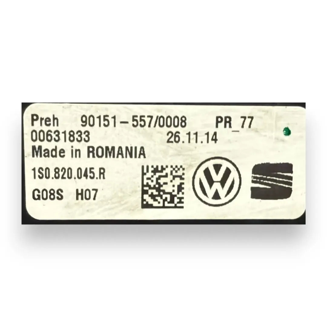 Dettaglio Blocco comando climatizzazione Volkswagen UP 1S OEM 1S0820045SOQP - foto 3