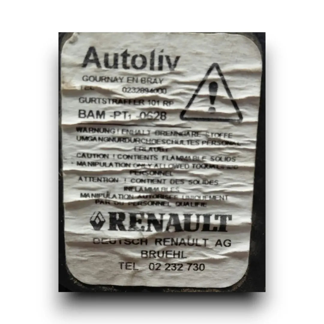 Dettaglio Cintura di sicurezza anteriore destra Renault Clio 4ª Serie OEM 868840454R - foto 3