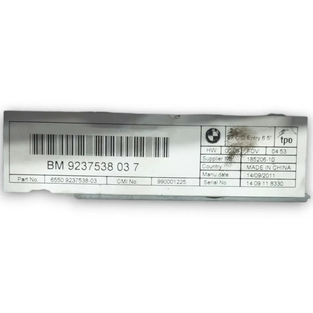 Dettaglio Display multifunzione BMW Serie 1 5P F20 2011–2015 cod. 9237538037 - foto 3