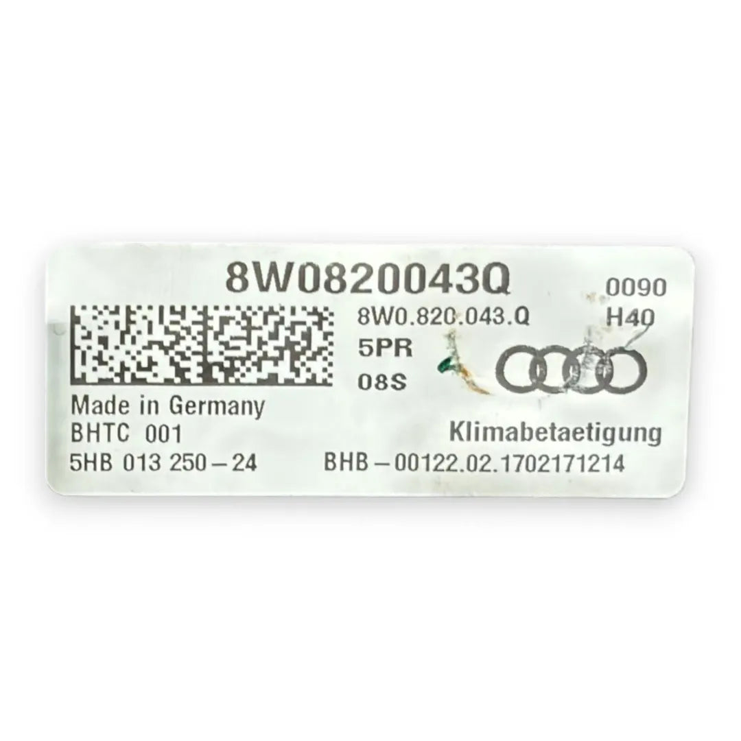 Dettaglio Blocco comando climatizzazione posteriore Audi A4 8W OEM 8W0919158ASWI - foto 3