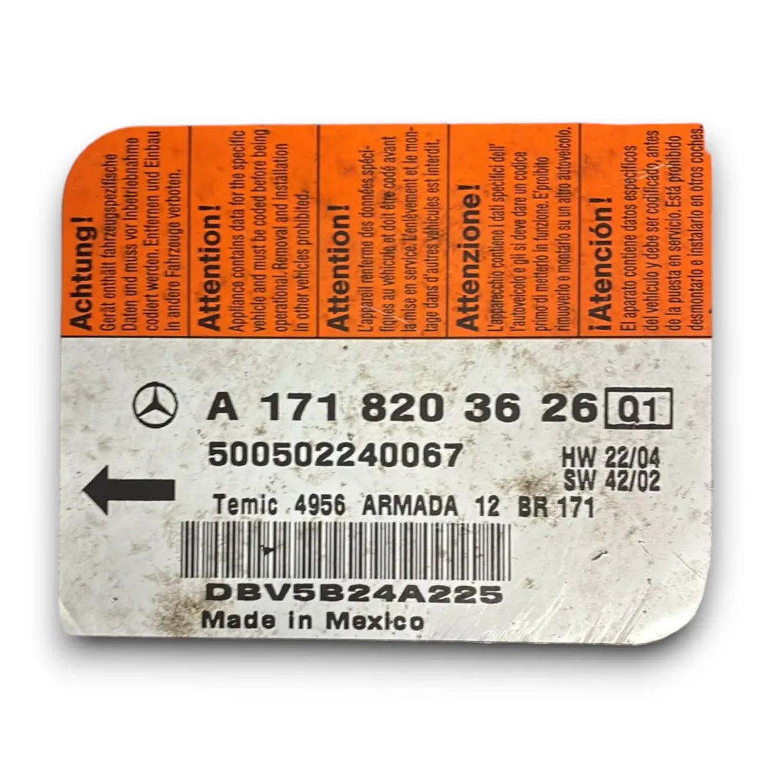 Dettaglio Centralina airbag Mercedes-Benz SLK R171 dal 2004 OEM A1718203626 - foto 3
