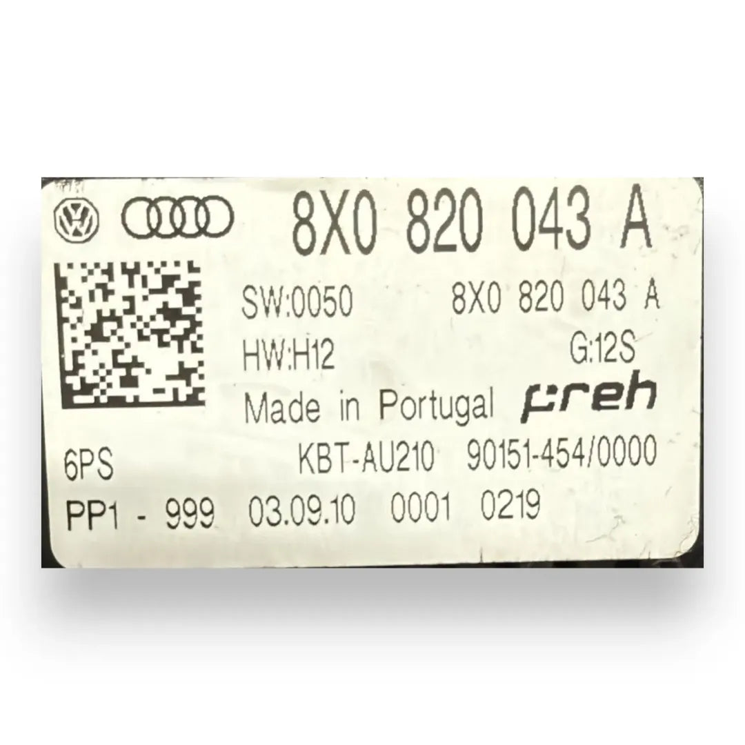 Dettaglio Pannello comandi climatizzazione Audi A1 8X OEM 8X0820045A - foto 3