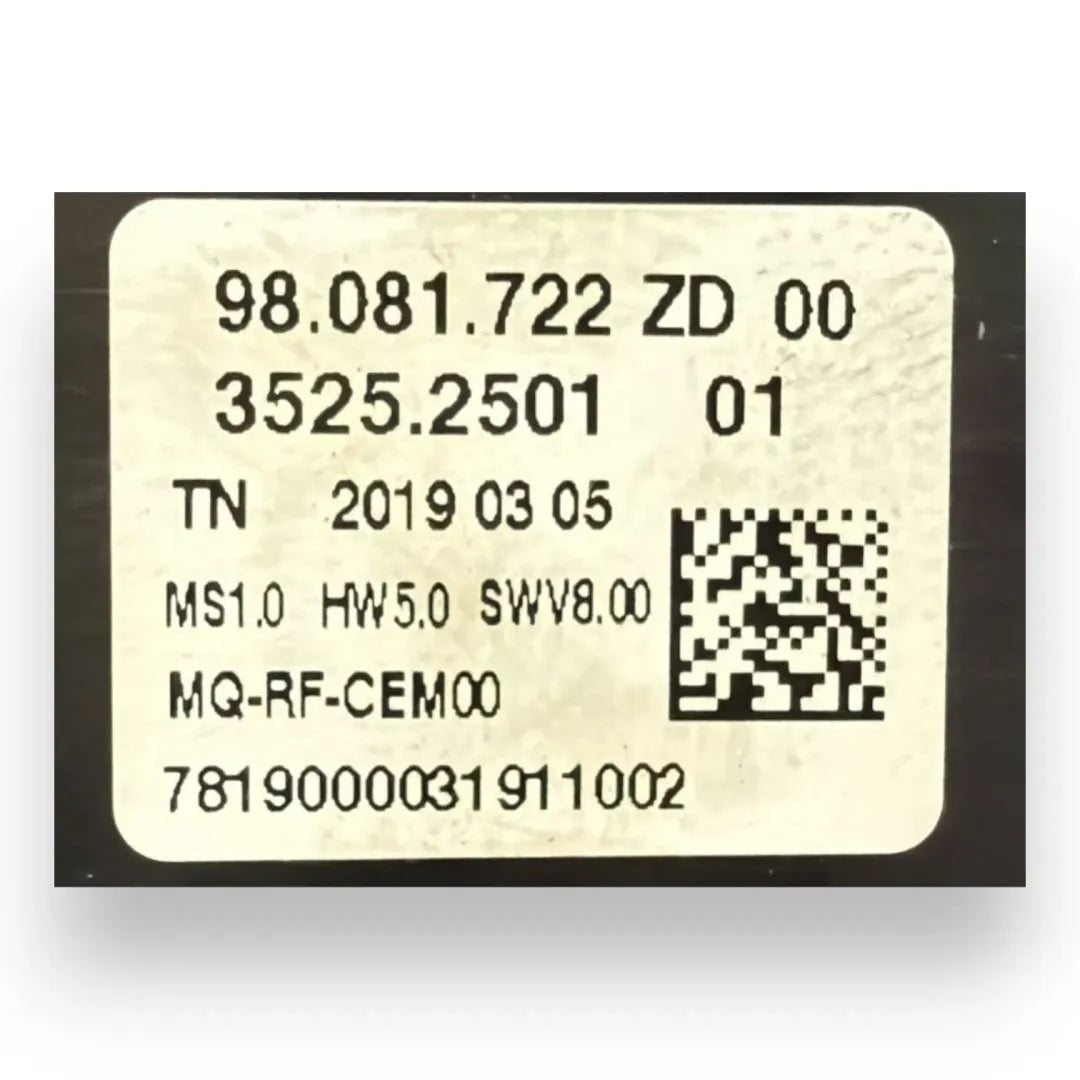 Dettaglio Blocco comando climatizzazione Opel Combo OEM 98340409ZD - foto 3