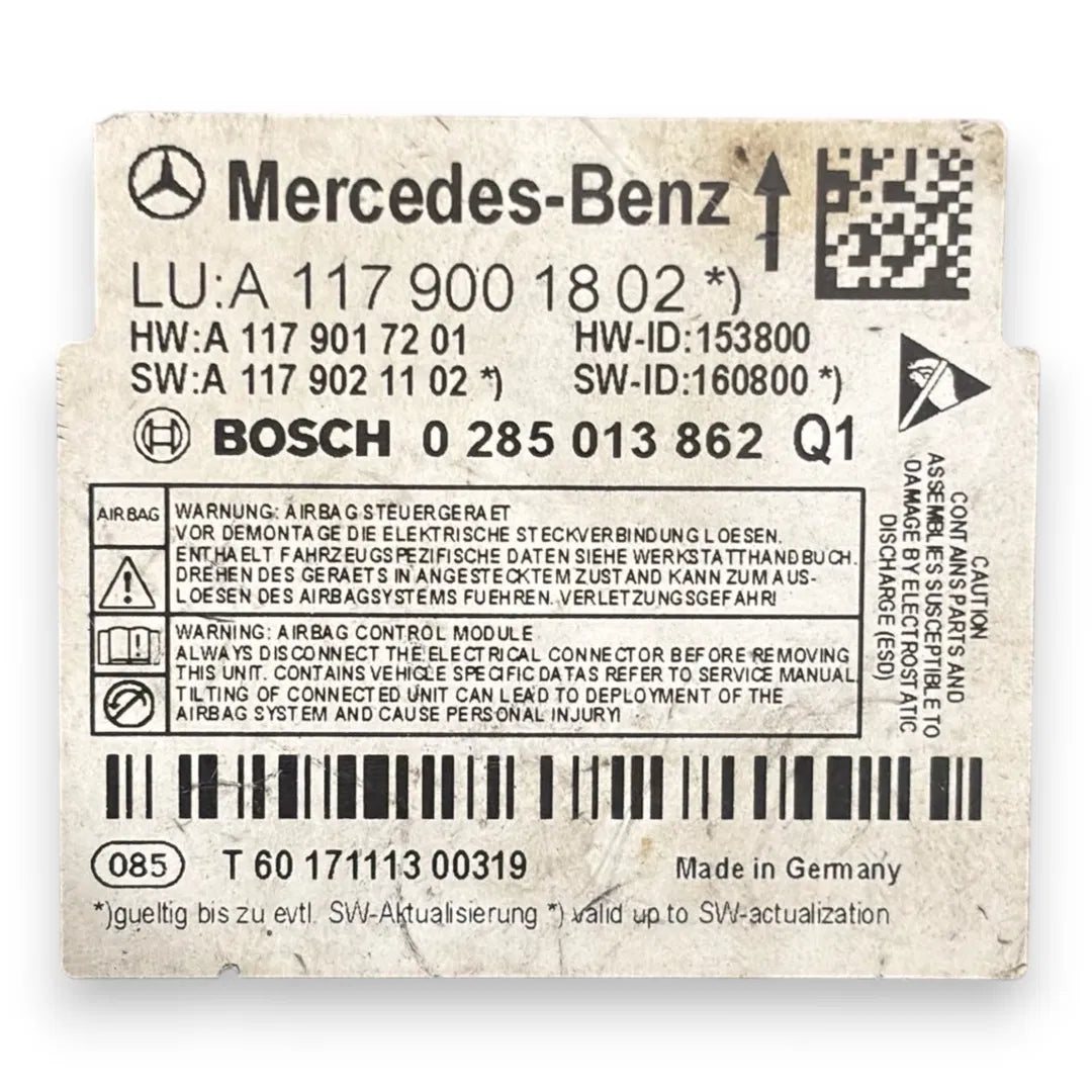 Dettaglio Centralina airbag Mercedes-Benz Classe GLA X156 2017–2020 OEM A1179001802 - foto 3