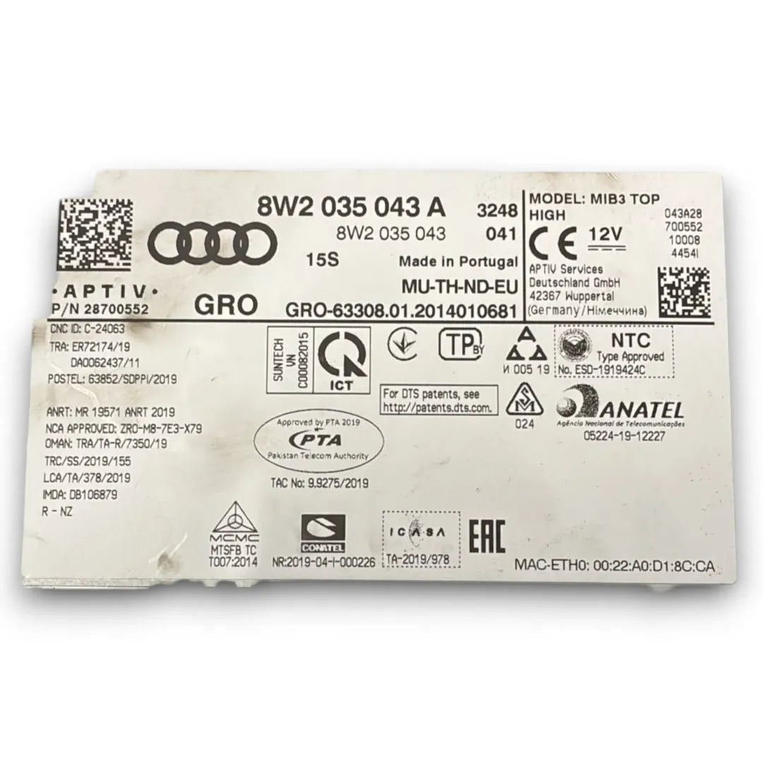 Dettaglio Autoradio Audi A4 8W cod. 8W2035043A - foto 3