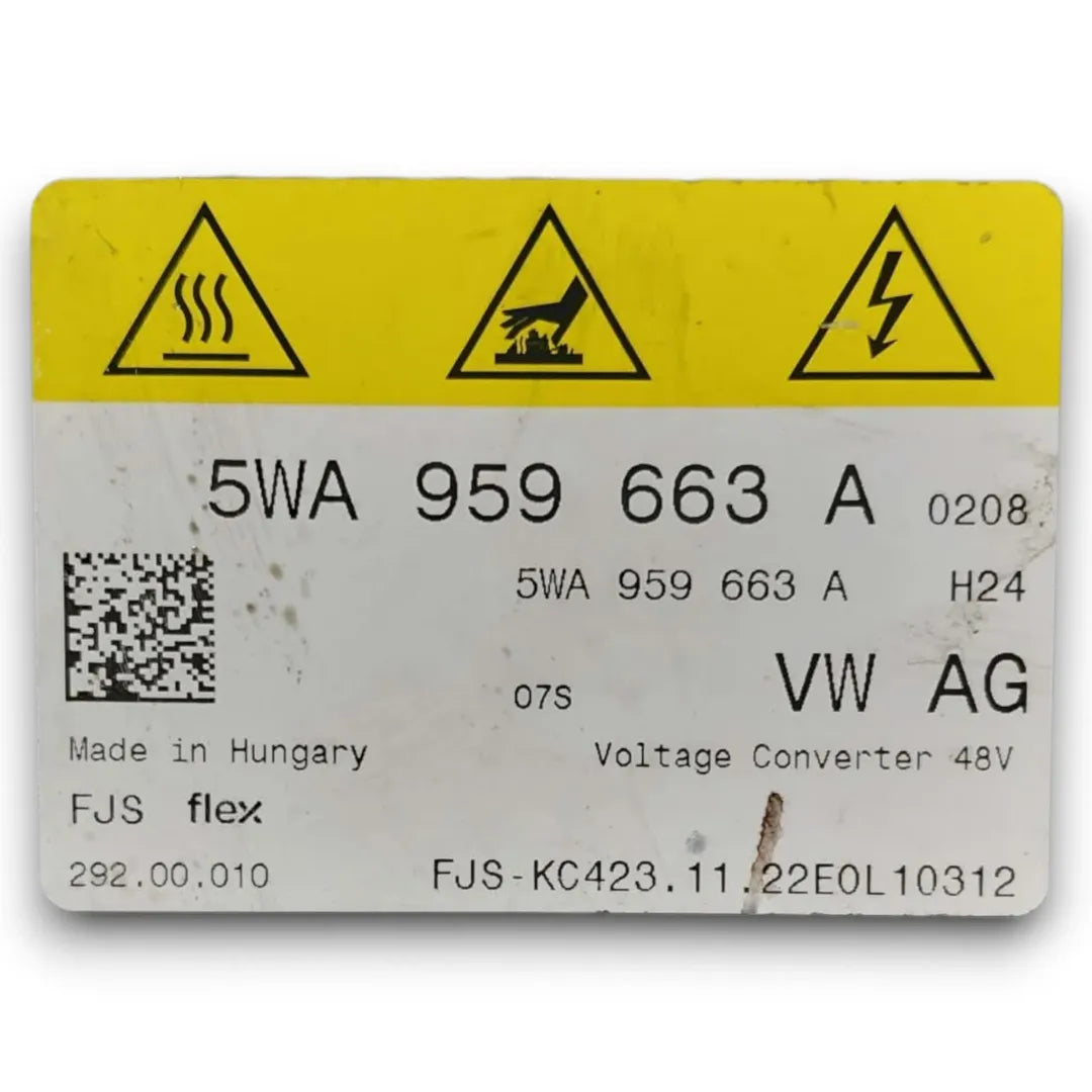 Dettaglio Convertitore di tensione DC/DC Skoda Octavia dal 2020 OEM 5WA959663A - foto 3