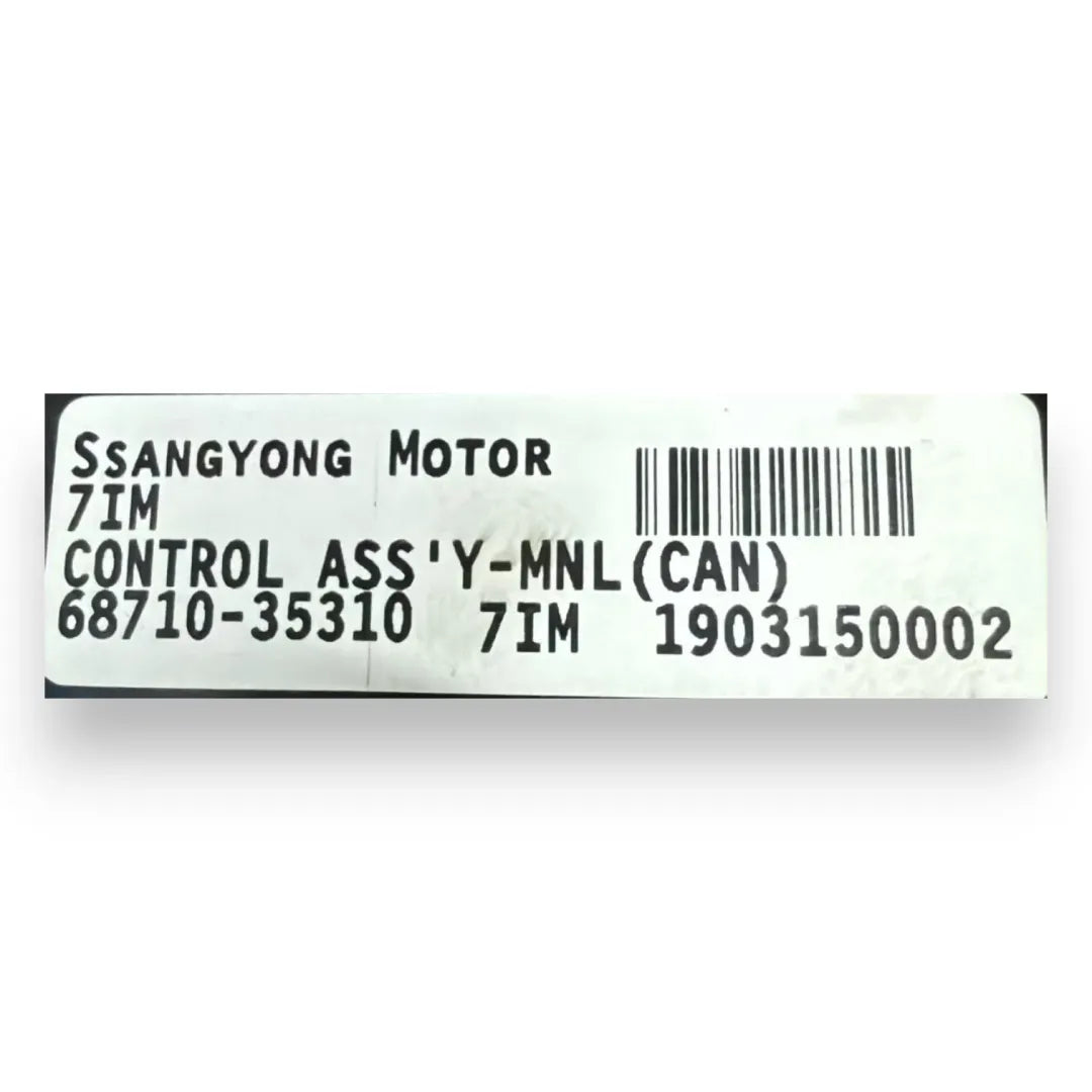 Dettaglio Pannello comandi climatizzazione Ssangyong Tivoli OEM 6872035310 - foto 3