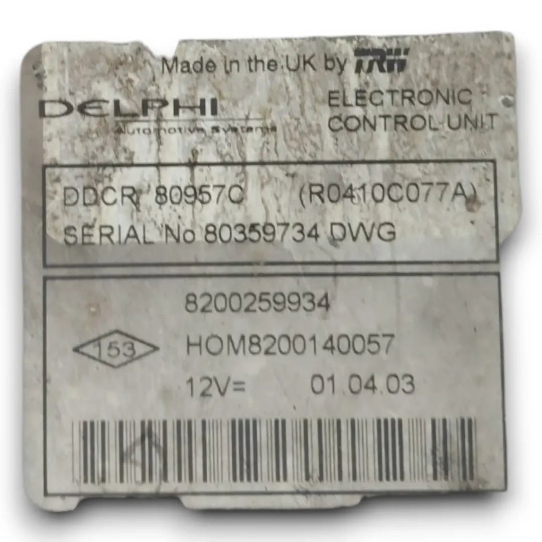 Dettaglio Centralina motore ECU Renault Kangoo 2008–2013 cod. 8200259934 - foto 3