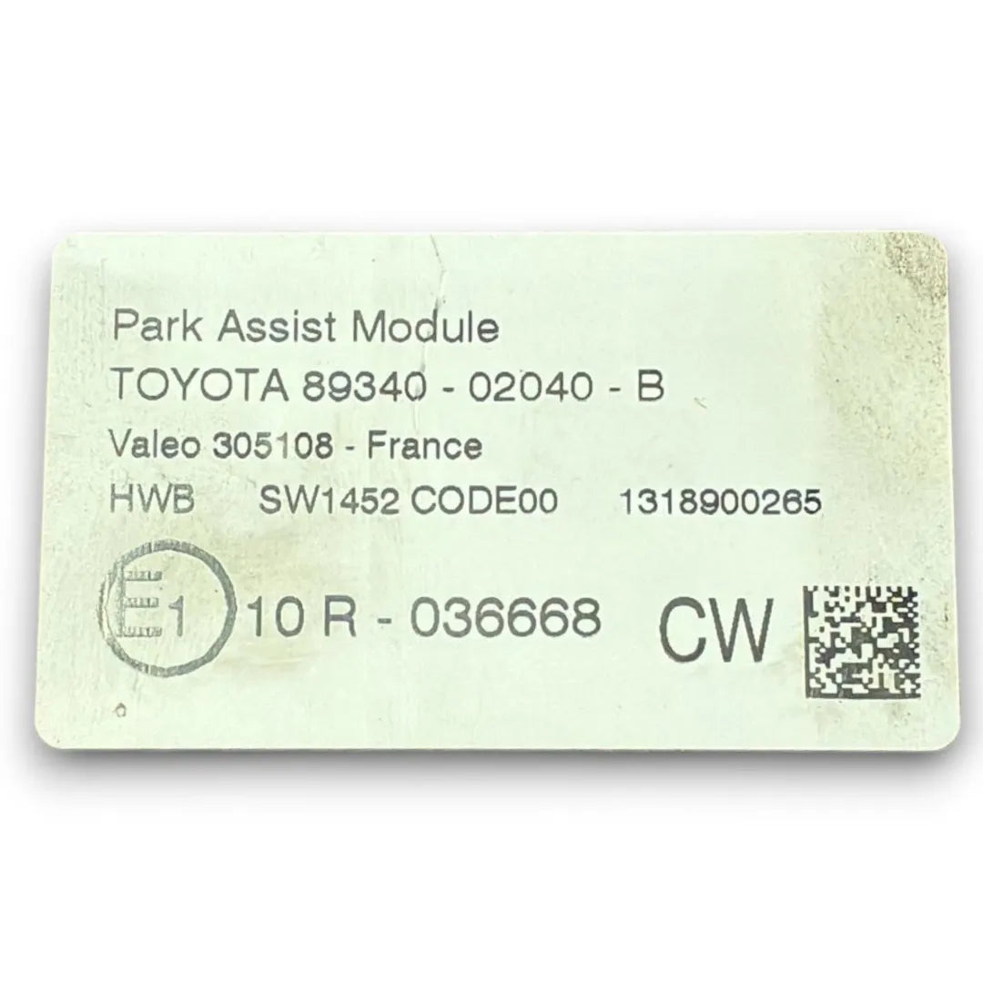 Dettaglio Centralina sensori parcheggio Toyota Auris cod. 89340-02040 - foto 3