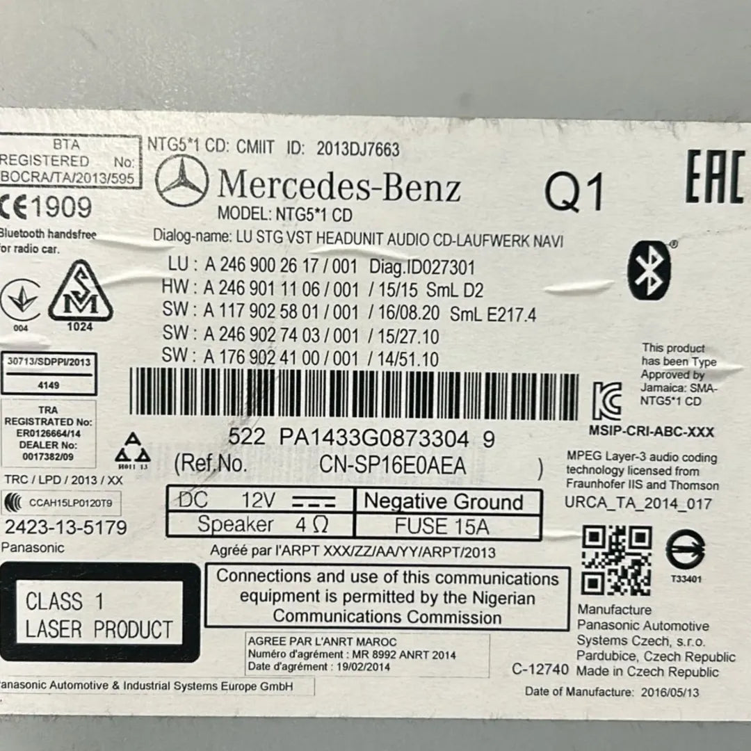 Dettaglio Autoradio Mercedes-Benz CLA SW X117 OEM A2469002617 - foto 3