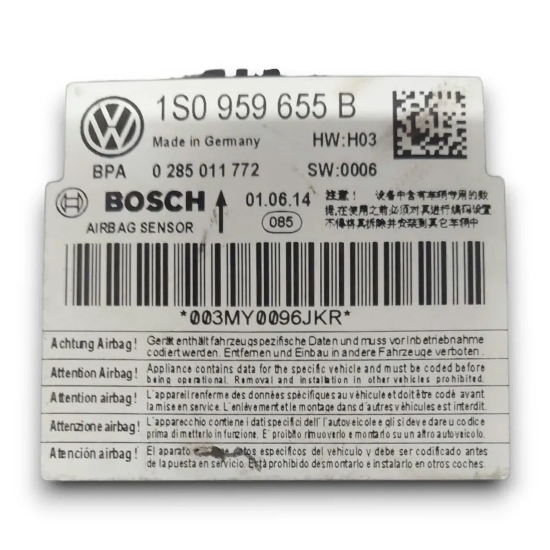 Dettaglio Centralina airbag Volkswagen up! 2011–2016 OEM 1S0959655B01R - foto 3