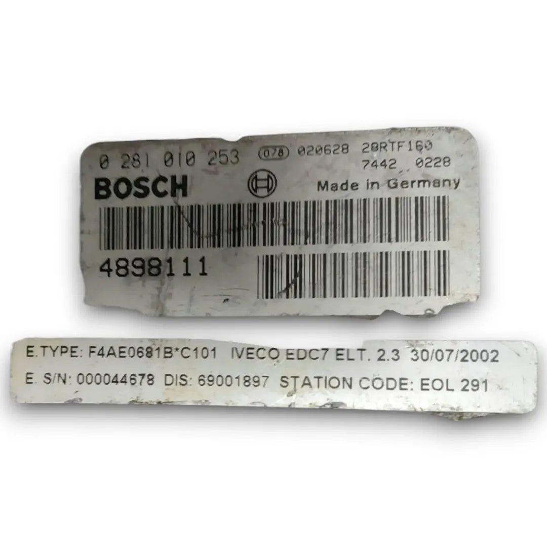 Dettaglio Centralina motore ECU Iveco Eurocargo Tector cod. 0281010253 - foto 3