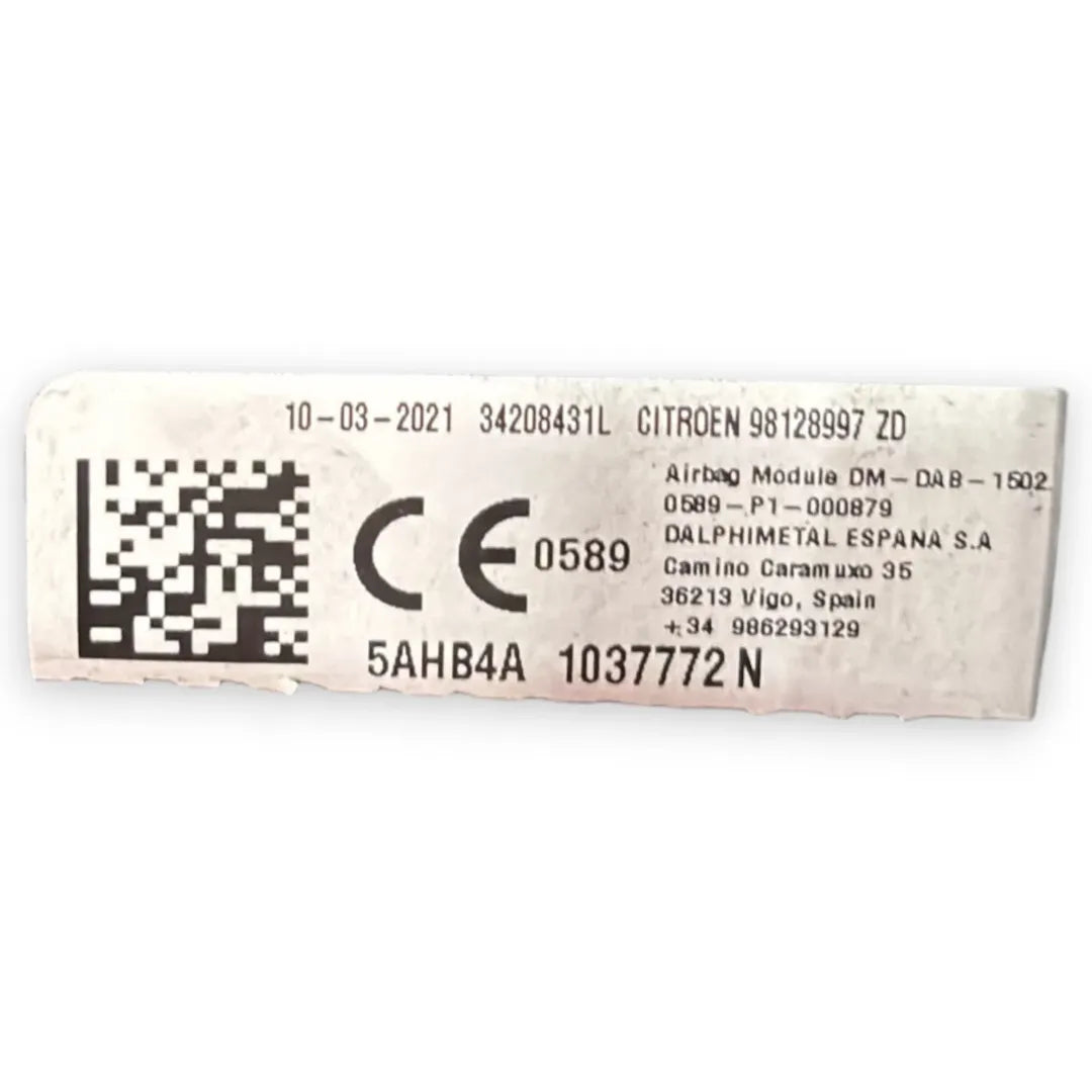 Dettaglio Airbag volante Citroën C3 3ª Serie OEM 98128997ZD - foto 3