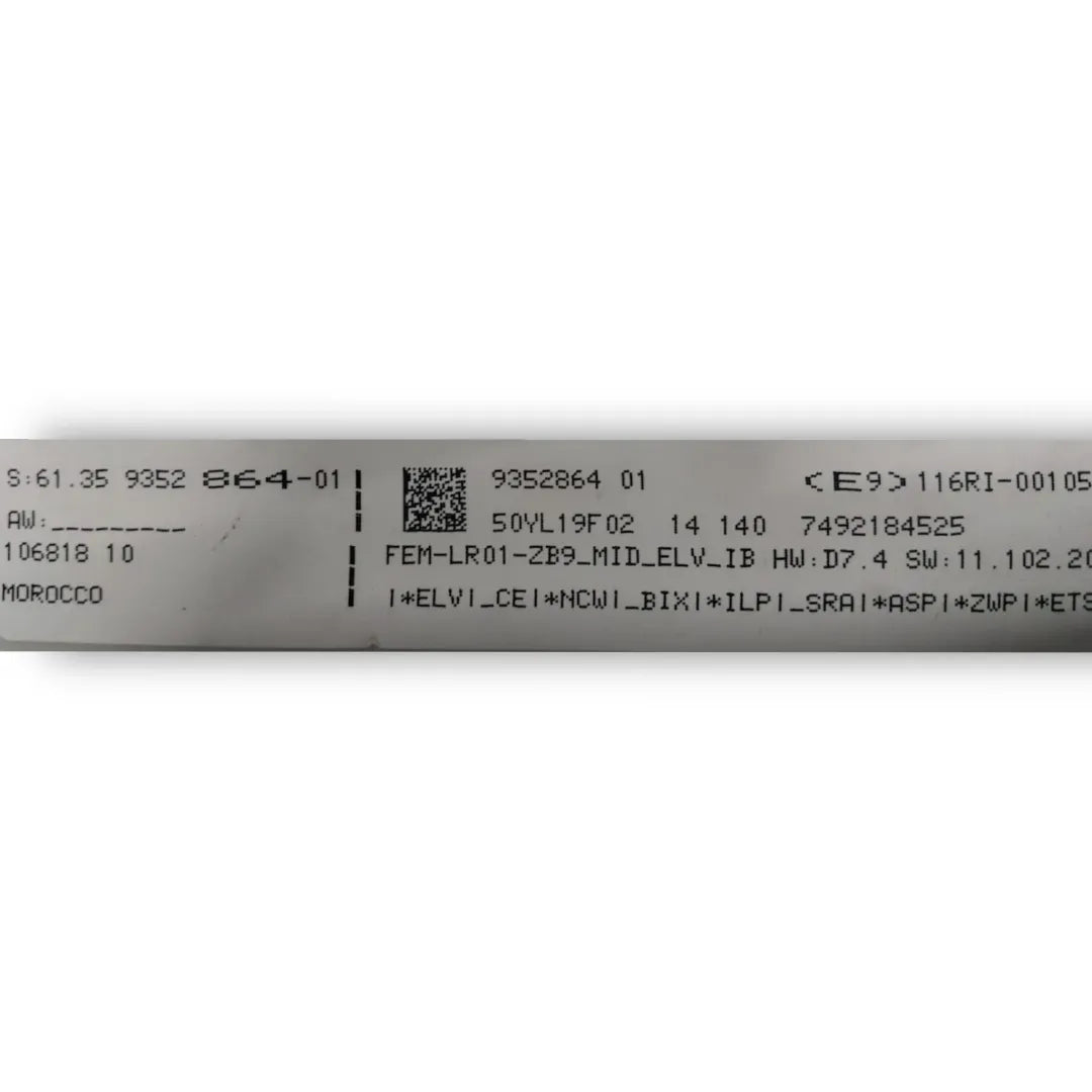 Dettaglio Body Computer BMW Serie 1 5P F20 cod. 9352864 - foto 3