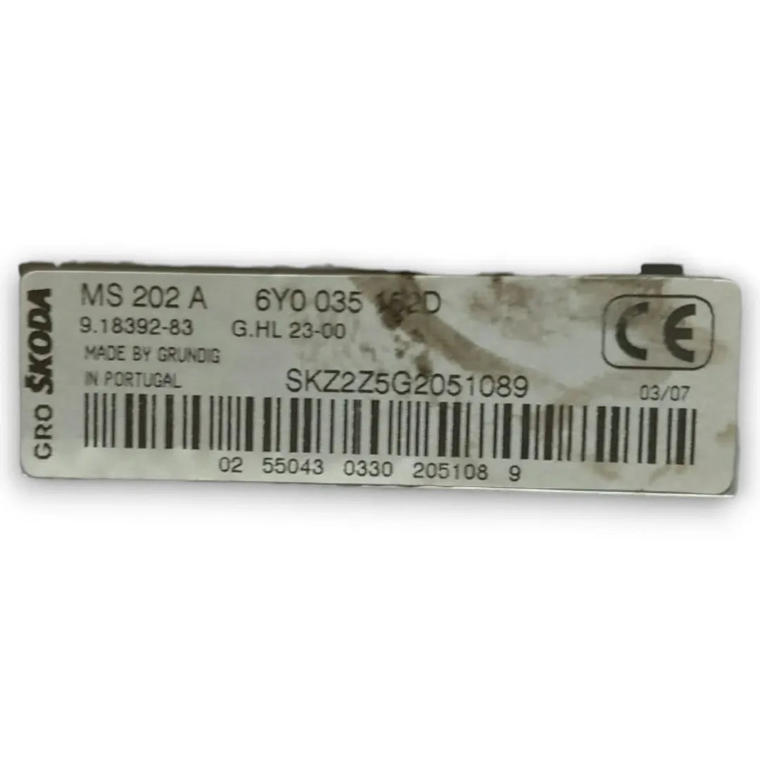 Dettaglio Autoradio Skoda Fabia 2000–2007 cod. 6Y0035152D - foto 4