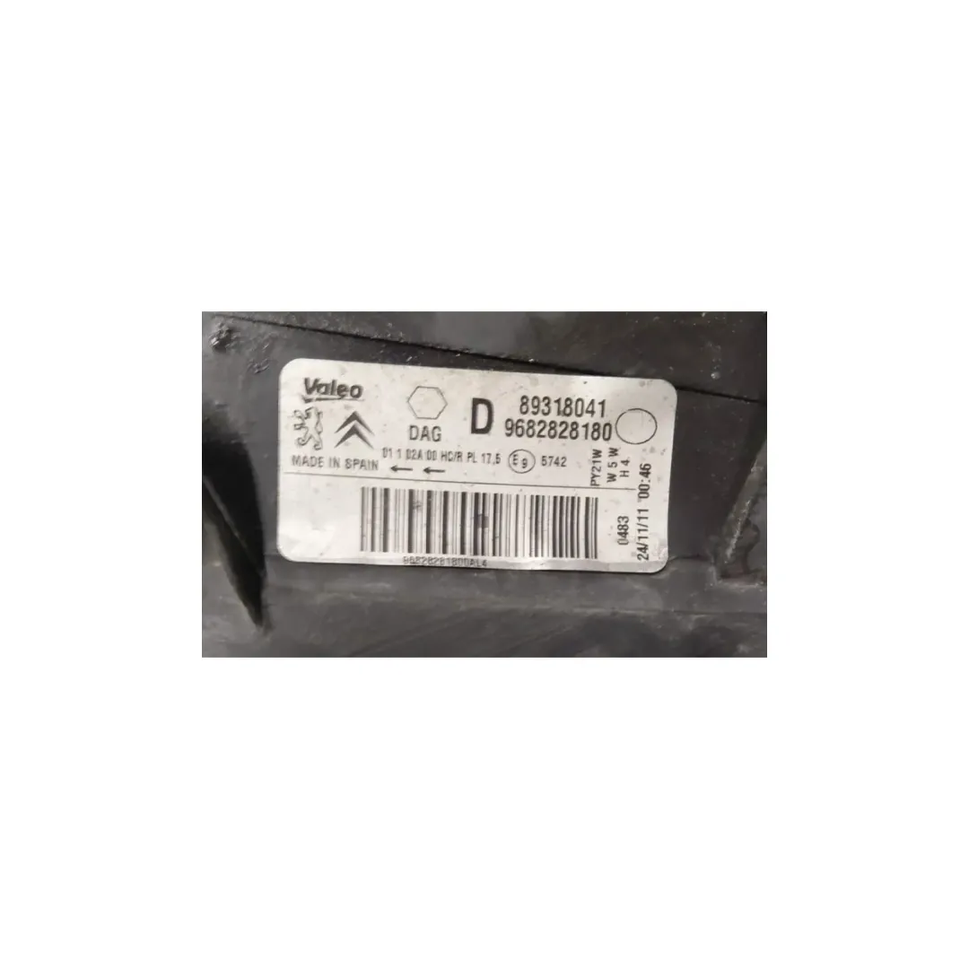 Dettaglio Faro anteriore destro Citroën Berlingo 2ª Serie cod. 9682828180 - foto 4