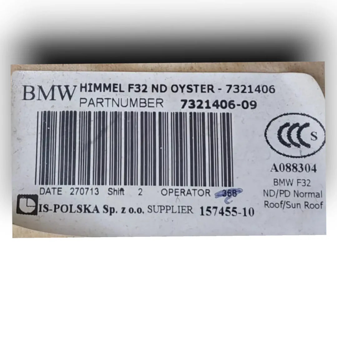 Dettaglio Cielo abitacolo BMW Serie 4 Coupé F32 cod. 7291492 - foto 4