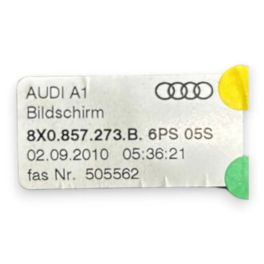 Dettaglio Display multifunzione Audi A1 8X cod. 8X0857273B - foto 4