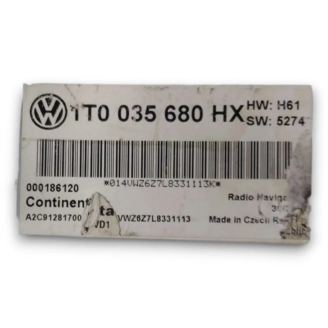 Dettaglio Autoradio con navigatore satellitare Volkswagen Golf 2003–2009 OEM 1T0035680HX - foto 4