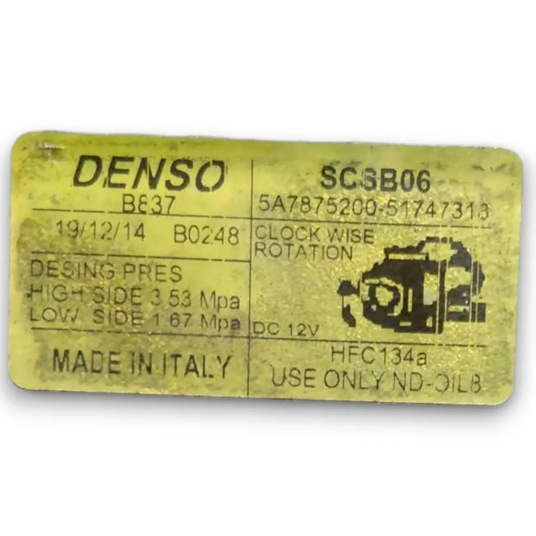 Dettaglio Compressore clima Fiat 500 2007–2015 OEM 71785268 - foto 4