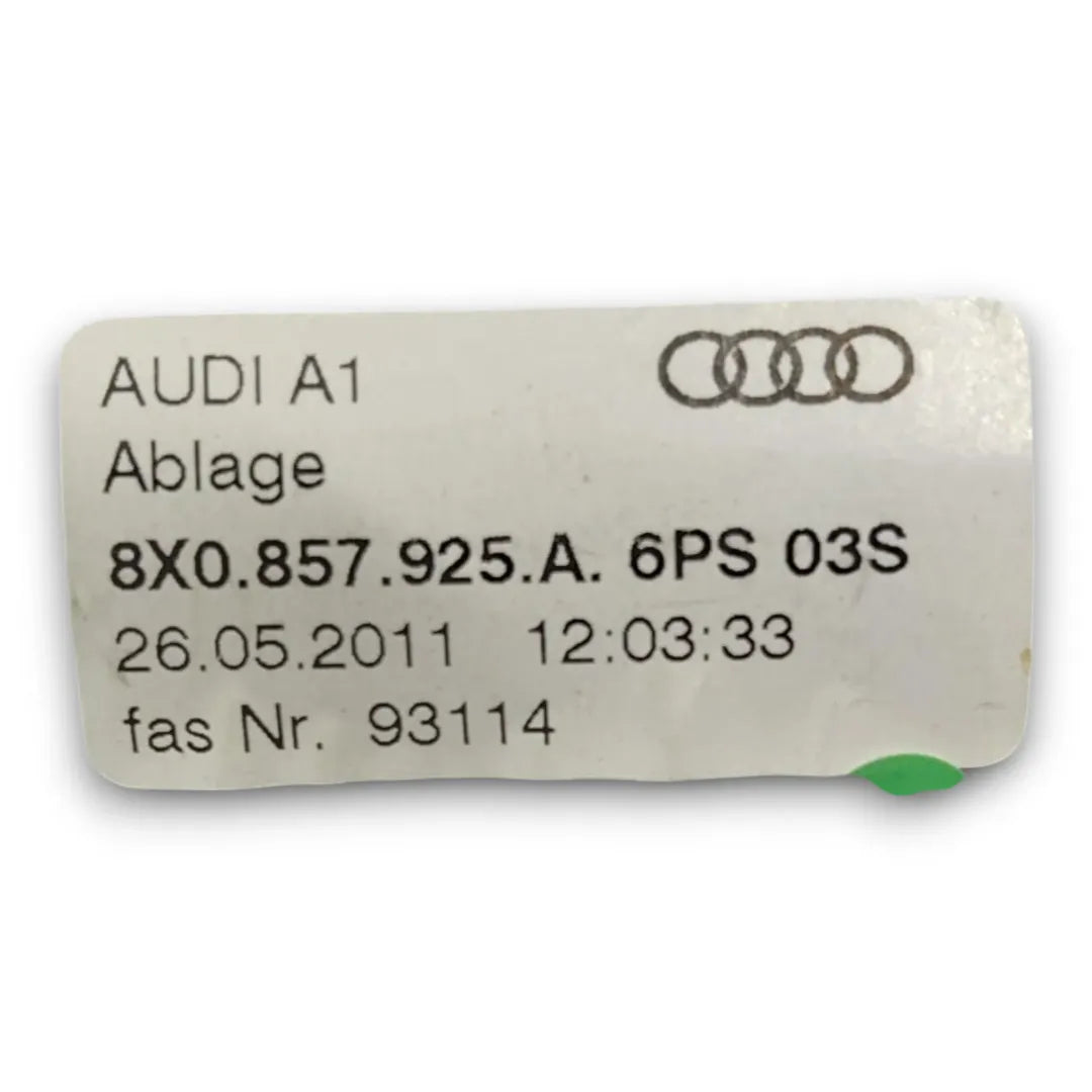 Dettaglio Portaoggetti cruscotto superiore Audi A1 8X OEM 8X0857925A6PS - foto 4
