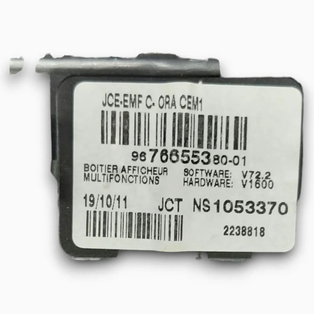 Dettaglio Display multifunzione Peugeot 308 2011–2015 cod. 9676655380-01 - foto 4
