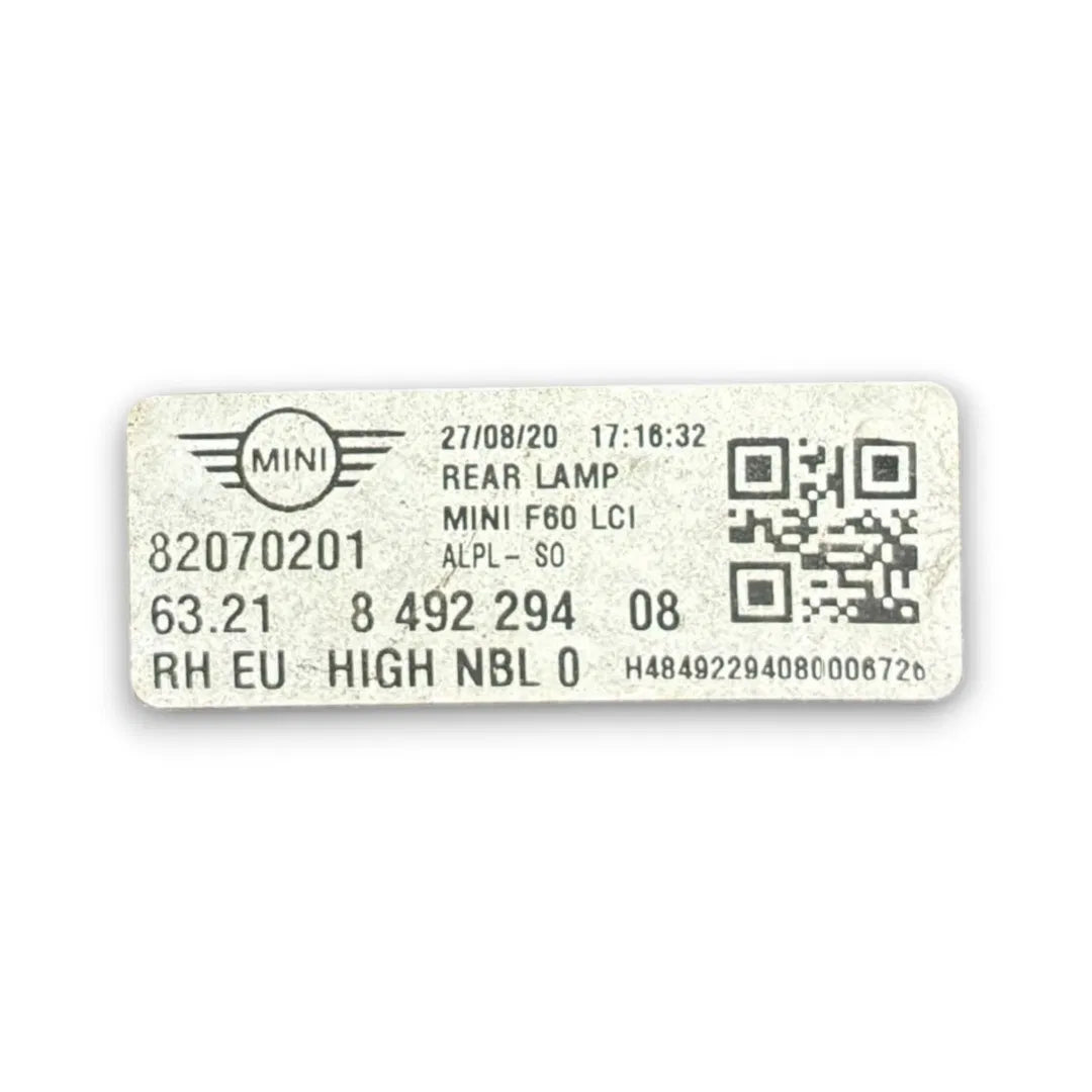 Dettaglio Fanale posteriore destro MINI Countryman F60 LCI 2020–2024 OEM 82070201 - foto 4