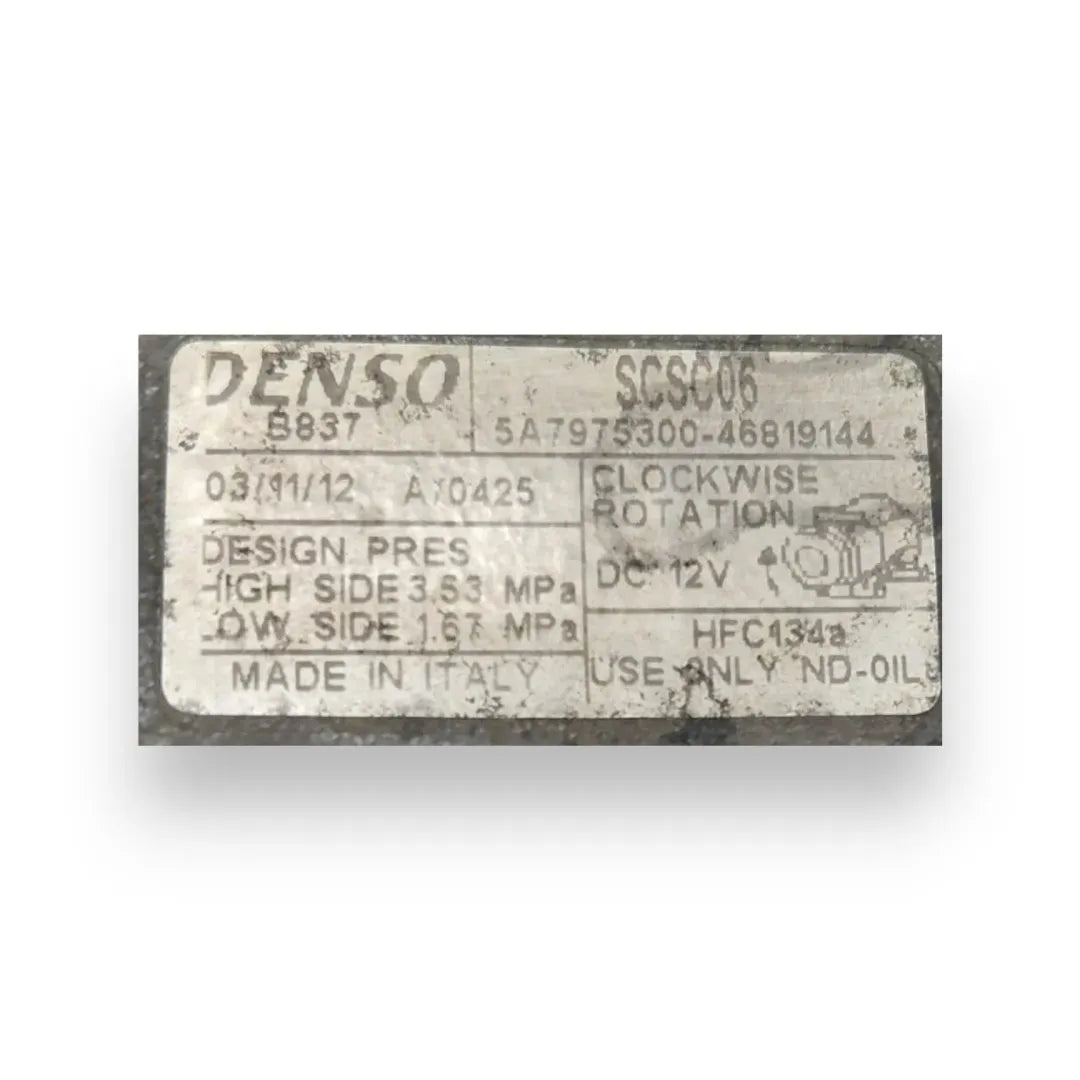 Dettaglio Compressore aria condizionata Lancia Y cod. 5A7975300-46819144 - foto 4