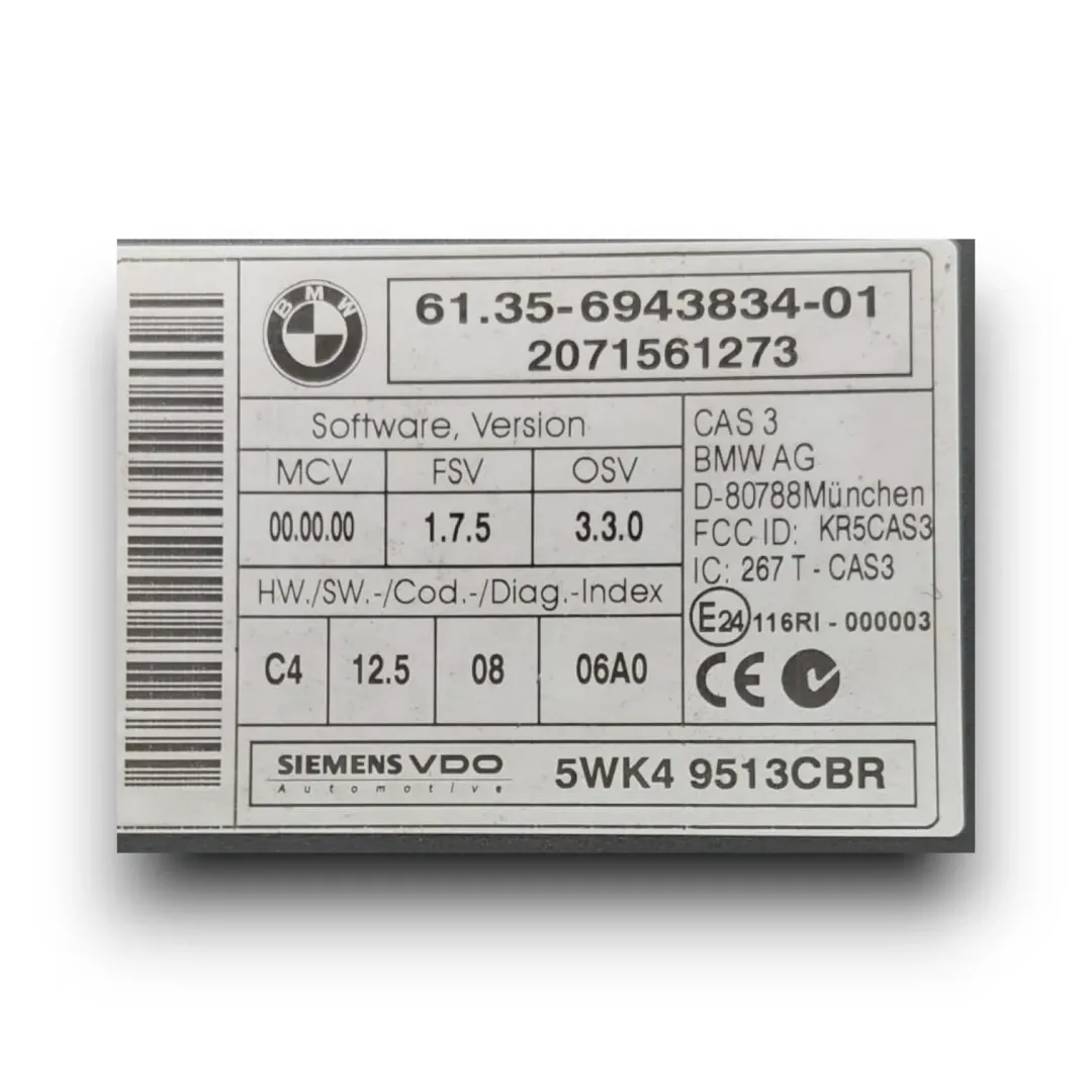 Dettaglio Centralina comfort BMW Serie 1 E81/E87 cod. 61.35-6943834-001 - foto 4