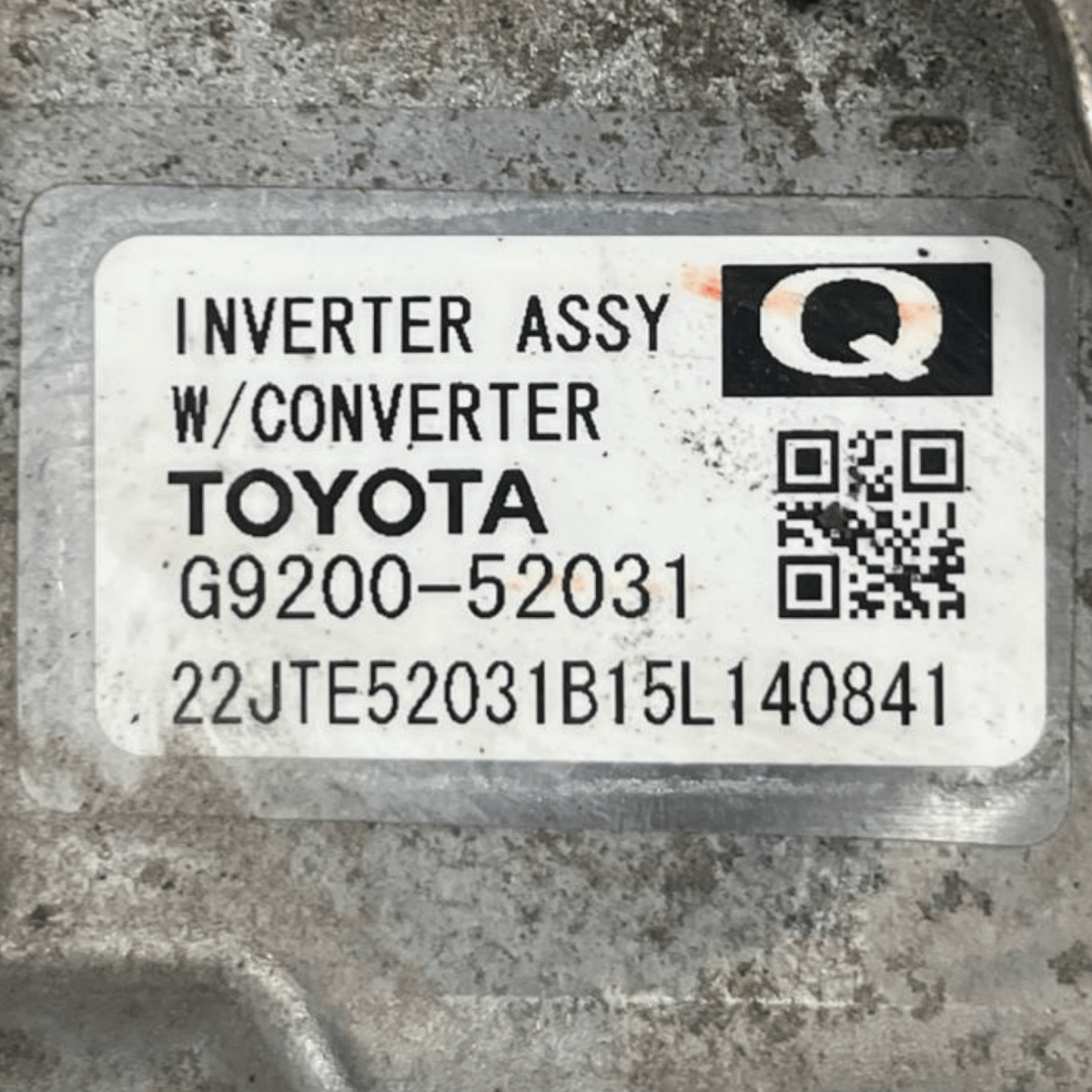 Inverter / Convertitore di Corrente Toyota Yaris IV 1.5 Benzina - Hybrid (2020 - ) cod: G9200 - 52031 - F&P CRASH SRLS - Ricambi Usati