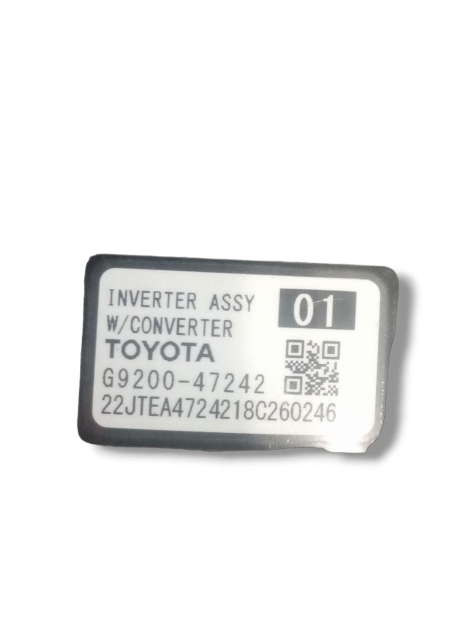 Inverter Toyota C-HR 1.8 Hybrid (2021) cod: G920047242 - F&P CRASH SRLS - Ricambi Usati