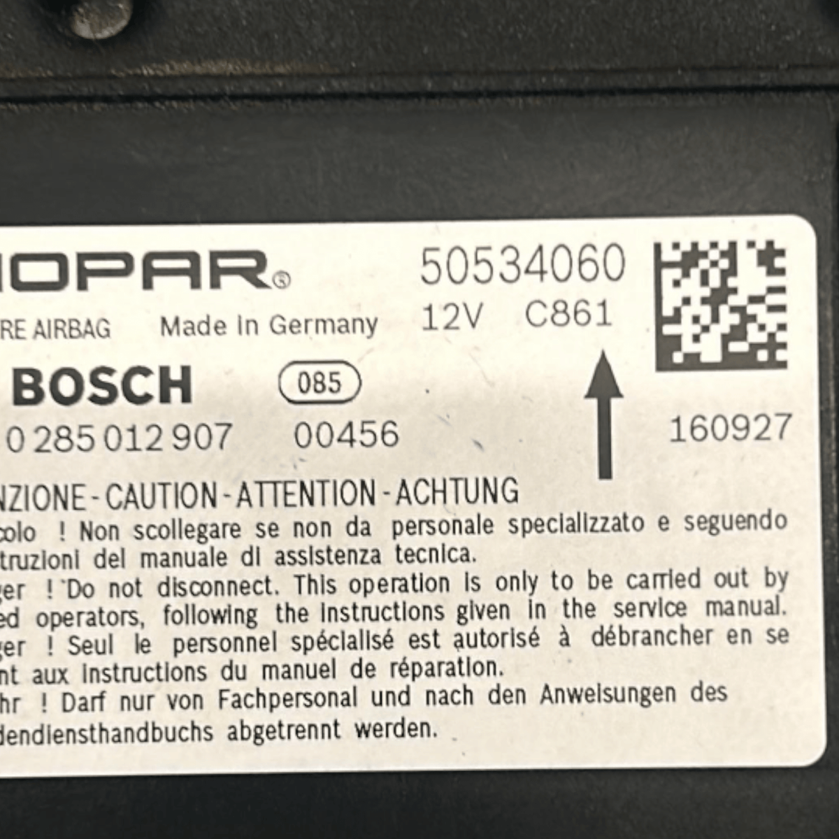 Kit AirBag Alfa Romeo Giulia (Q2) (2016 > ) - F&P CRASH SRLS - Ricambi Usati