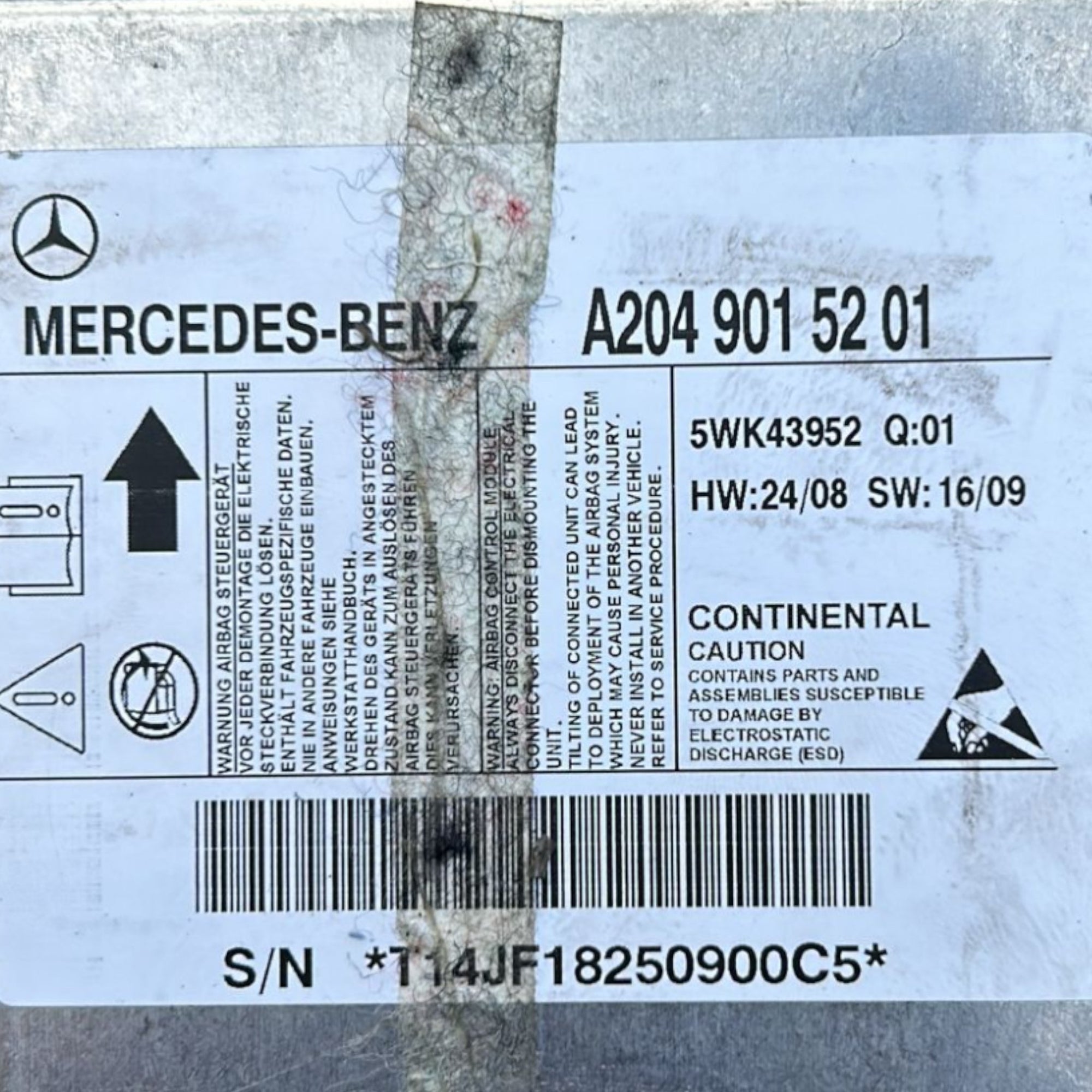 Kit AirBag Mercedes Benz GLK (X204) (2008 > 2015) - F&P CRASH SRLS - Ricambi Usati