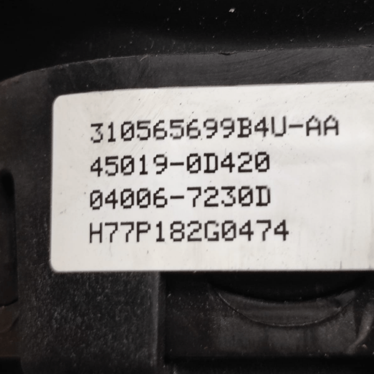 Kit Airbag Toyota Yaris C COD: 450190D420 (2011 - 2019) - F&P CRASH SRLS - Ricambi Usati
