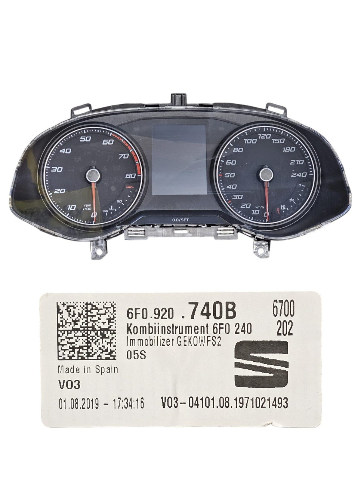 Kit Chiave / Accensione Seat Ibiza V 1.0 Benzina (2017 - >) Codice Motore: DUSB - F&P CRASH SRLS - Ricambi Usati