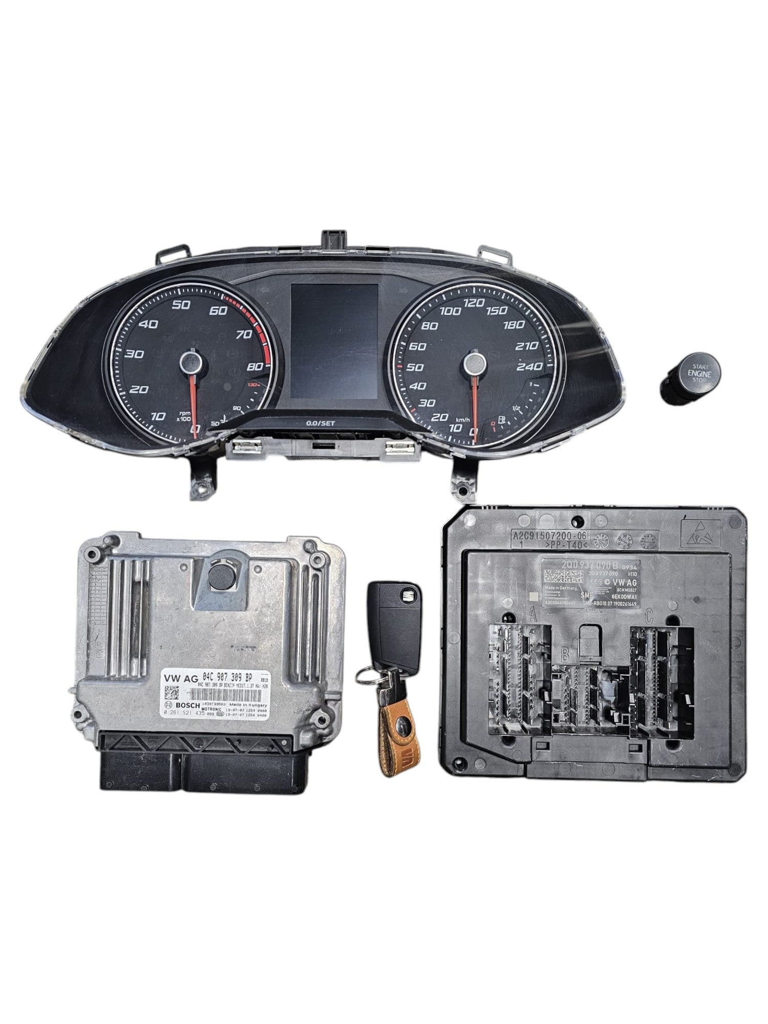 Kit Chiave / Accensione Seat Ibiza V 1.0 Benzina (2017 - >) Codice Motore: DUSB - F&P CRASH SRLS - Ricambi Usati
