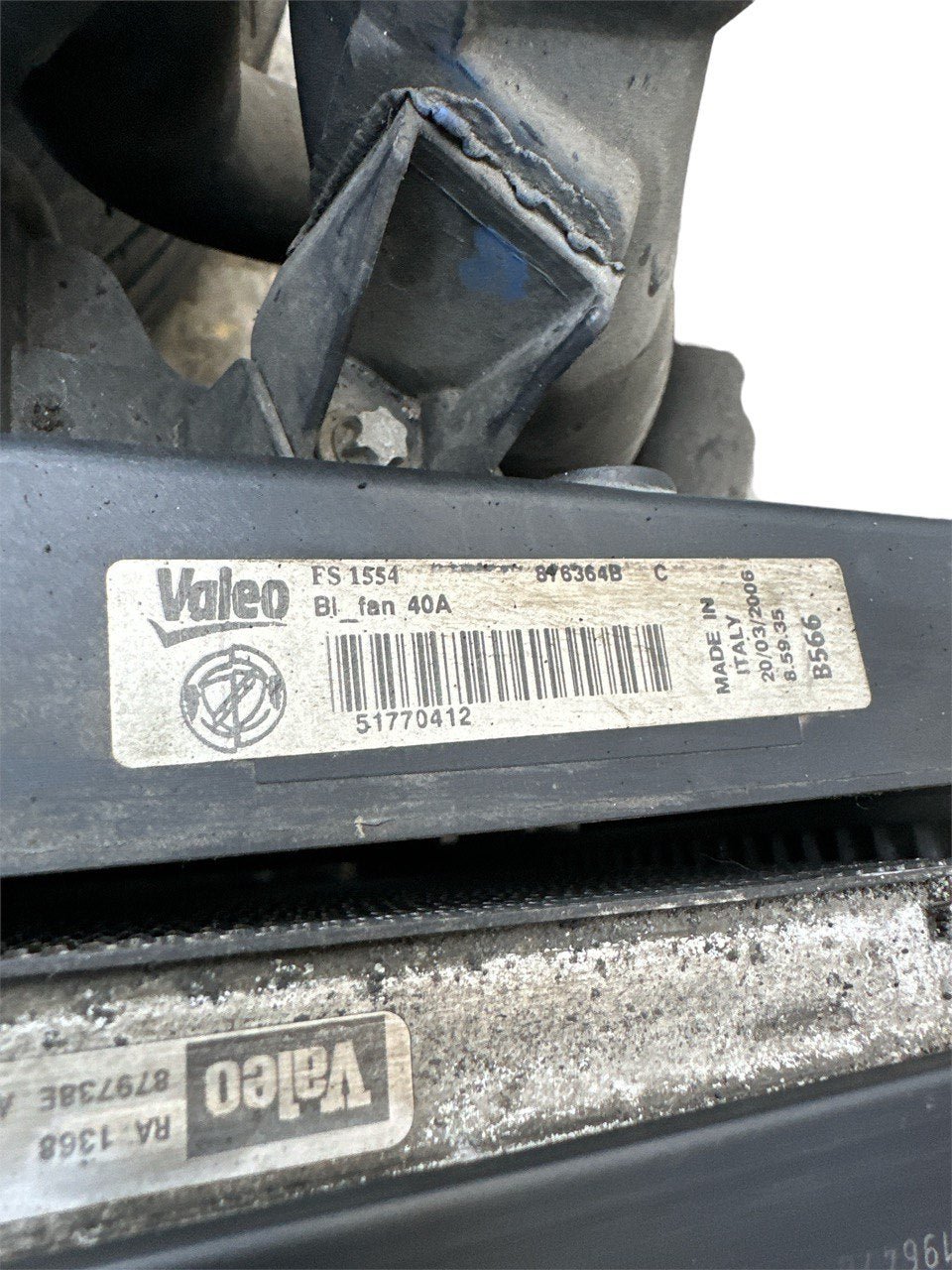 Kit Radiatore completo Fiat Croma 1.9 diesel (2006) cod: 51770412 - F&P CRASH SRLS - Ricambi Usati
