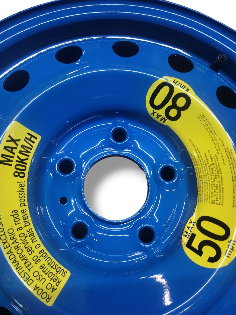 Kit Riparazione + Ruotino di scorta blu R16 in ferro Kia Soul (2014) cod.529103S910 - F&P CRASH SRLS - Ricambi Usati