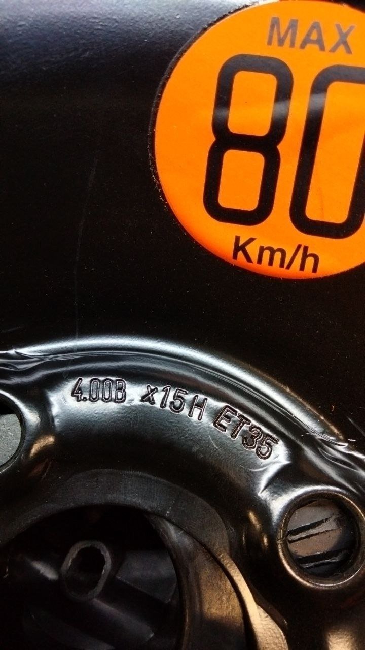 Kit riparazione+ruotino di scorta in ferro R15 nero Lancia musa(2003-2012)cod.46849214 - F&P CRASH SRLS - Ricambi Usati